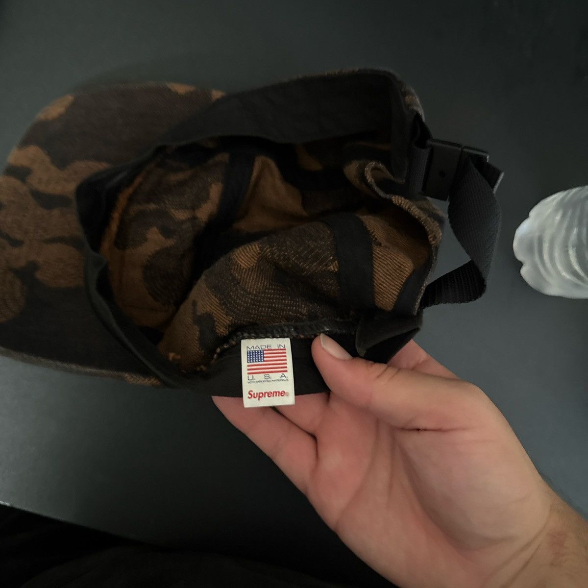 Supreme Supreme Flames Jacquard Denim Camp Cap Size ONE SIZE - 2 Thumbnail