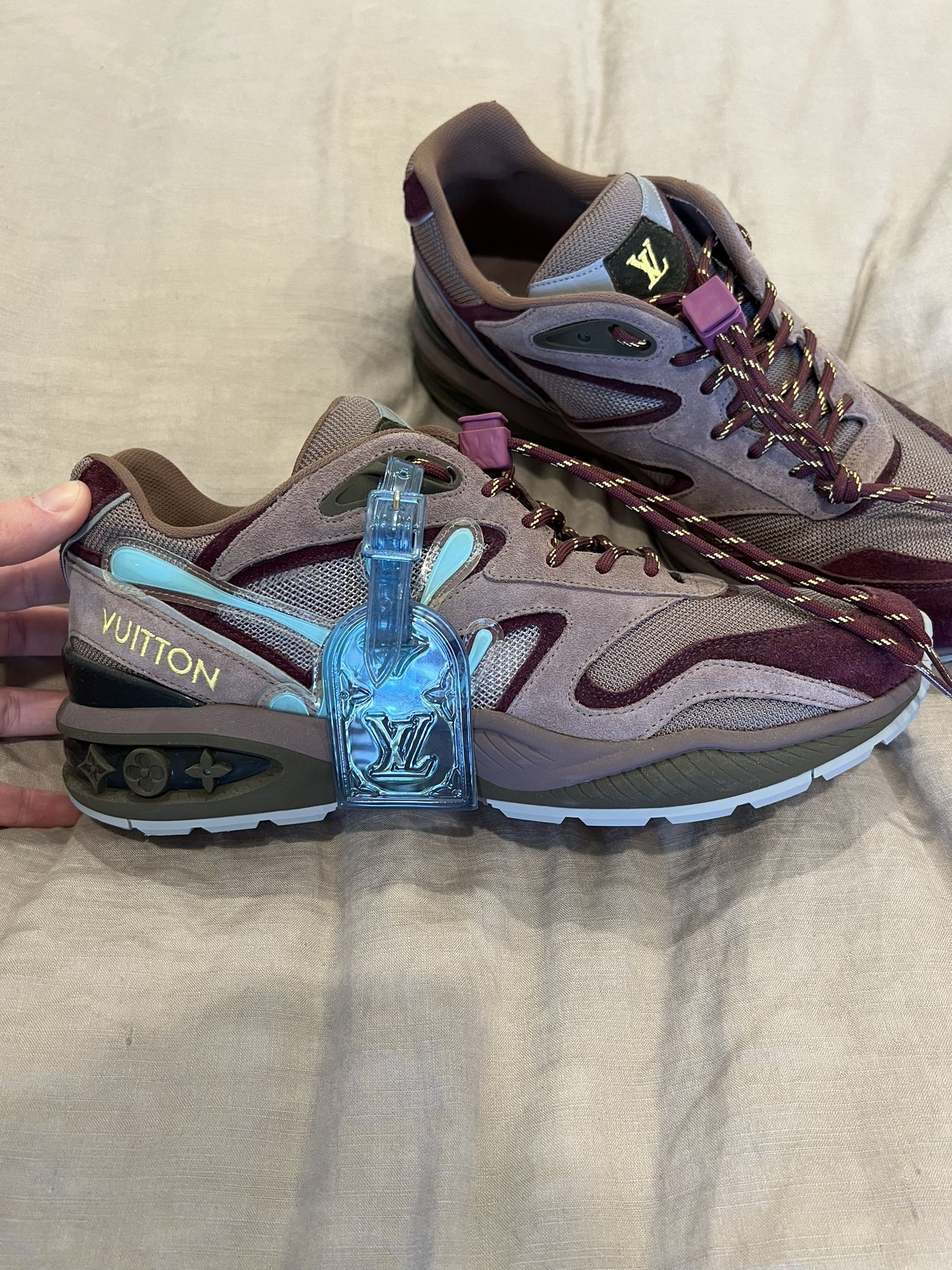Louis Vuitton Louis Vuitton - LV Trail Sneaker Purple and Blue Suede Size US 10 / EU 43 - 1 Thumbnail