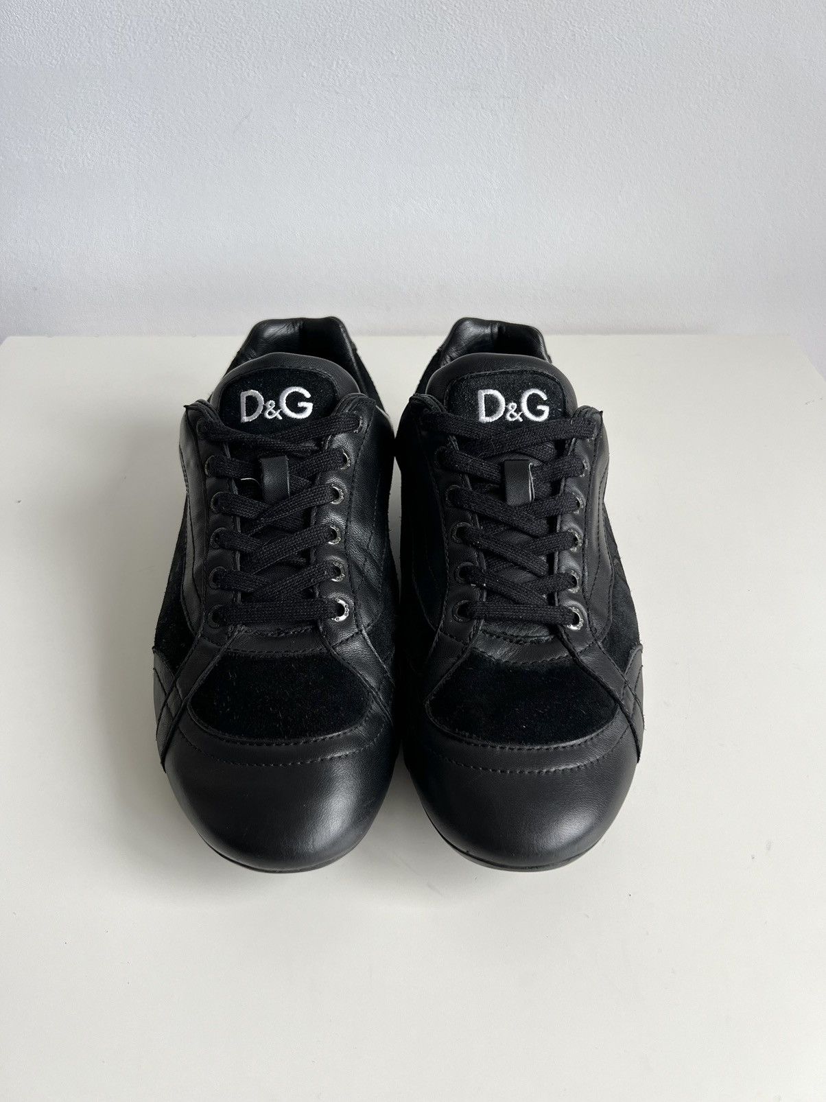 Dolce & Gabbana 🔥 Vintage 00s Dolce&Gabbana Spider Low-top Leather Sneakers Size US 7.5 / EU 40-41 - 3 Thumbnail
