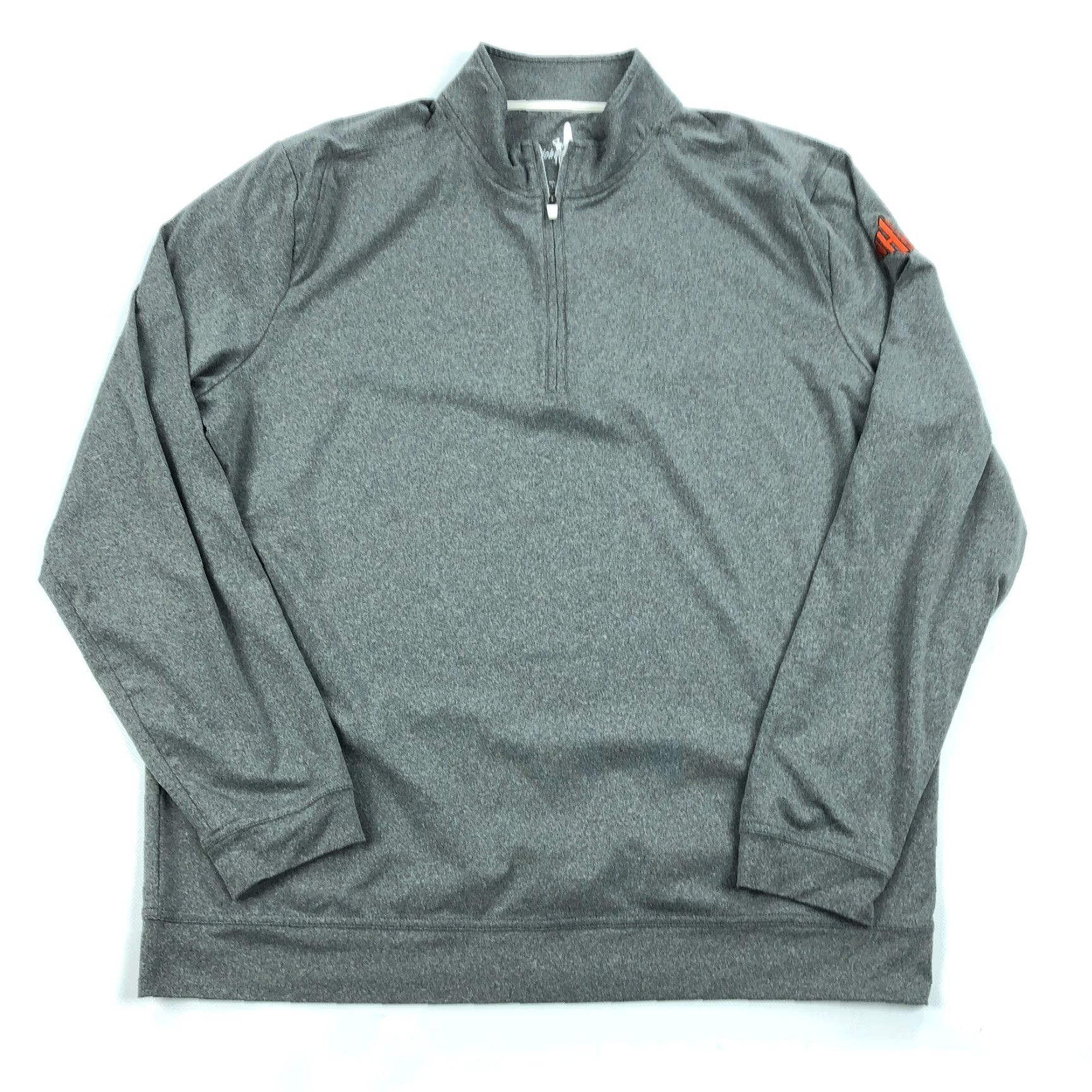 johnnie-O VINTAGE Johnnie O Performance Pullover Mens Large Gray 1/4 Zip Logo NHHS New Hanover Quater Zip Pullover 1/4 Zip Logo NHHS Size US L / EU 52-54 / 3 - 2 Thumbnail