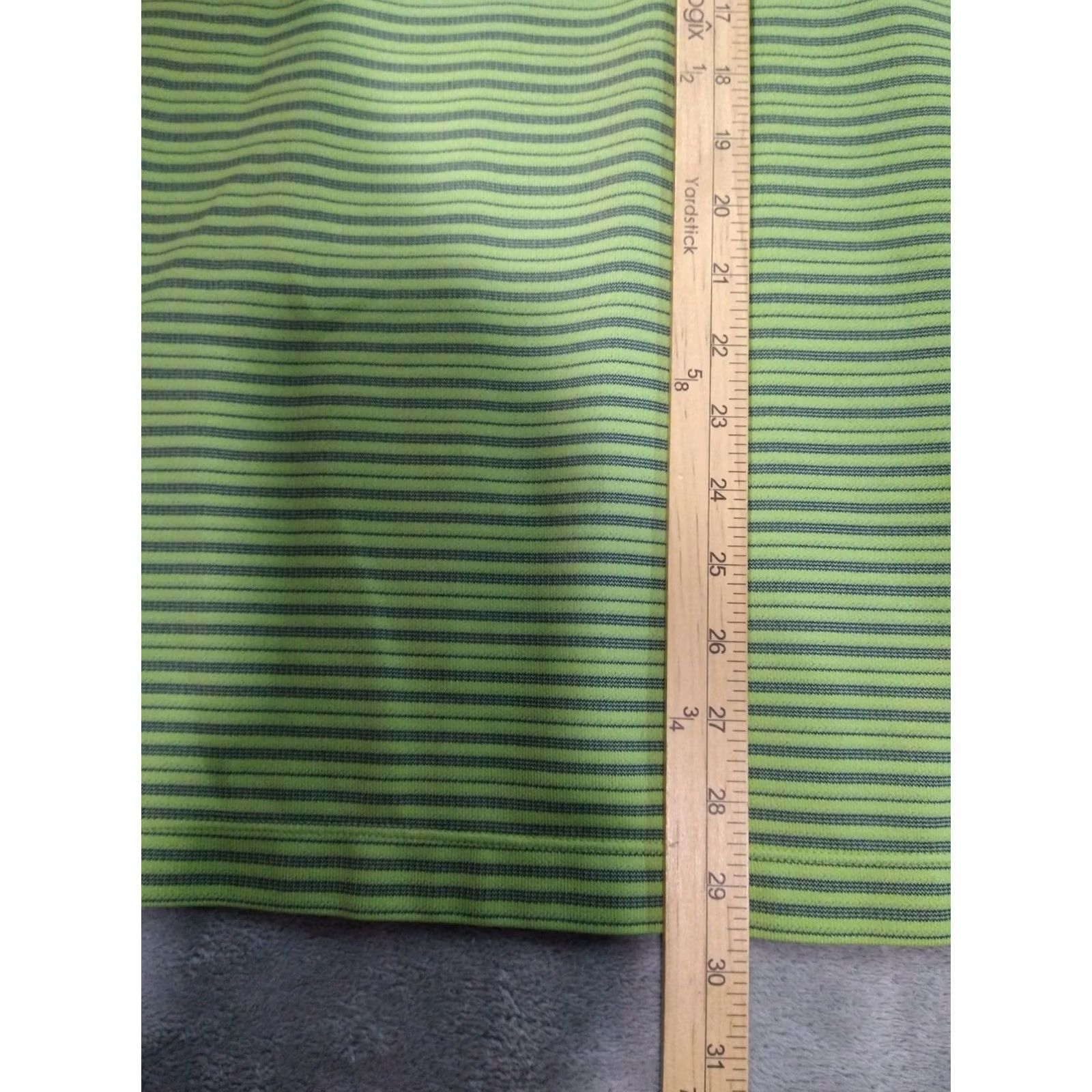 Nike Nike Golf Shirt Mens L Green Striped Polo Dri-Fit Short Sleeve Casual Sports Shirts Size US L / EU 52-54 / 3 - 3 Thumbnail