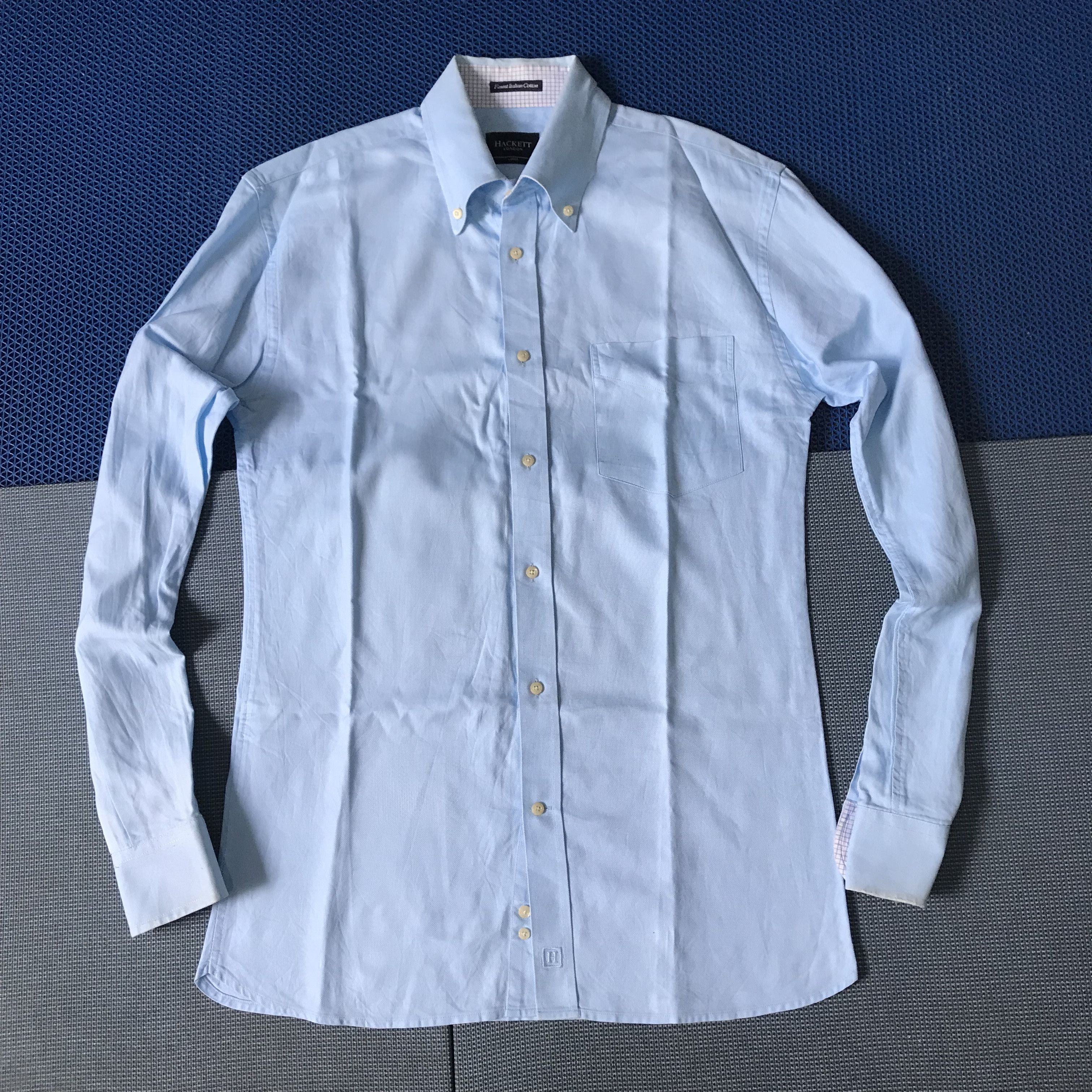 Hackett Vintage Hackett London Blue shirt Button down long sleeves Size US L / EU 52-54 / 3 - 1 Thumbnail
