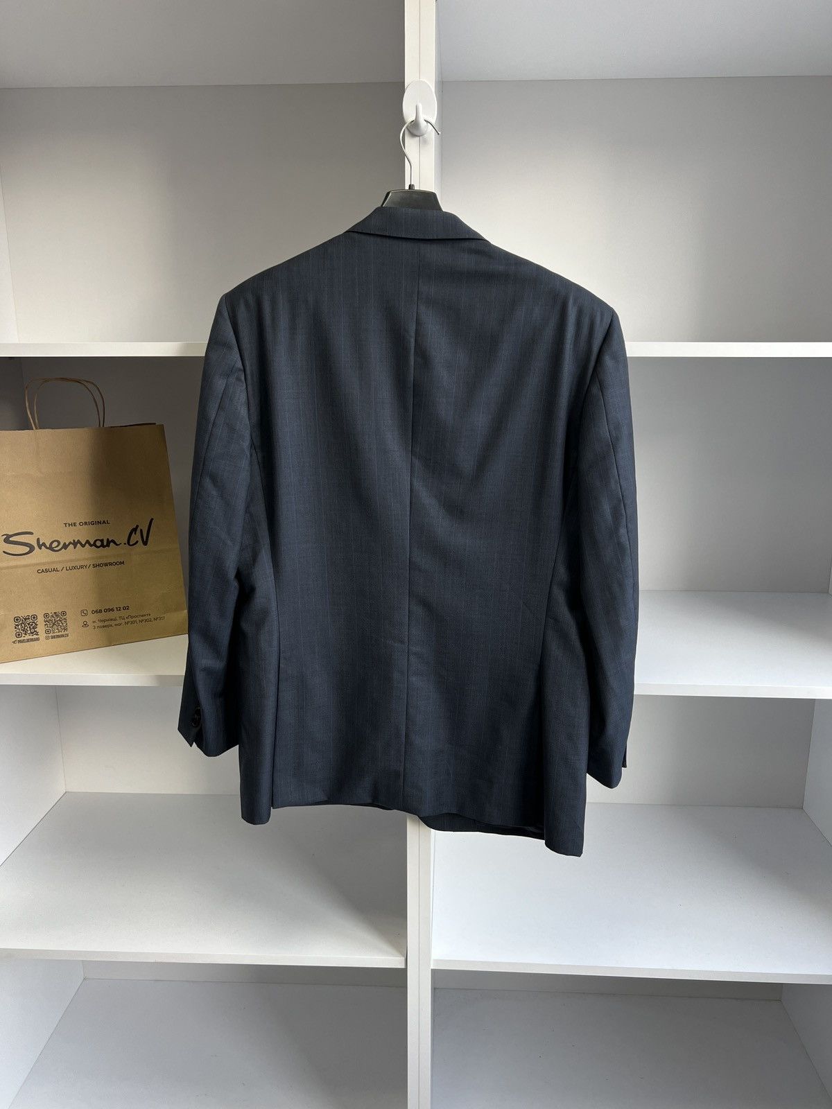 Designer × Ermenegildo Zegna × Vintage Vintage Ermenegildo Zegna Navy Luxury Old Money Style Blazer Size 40L - 8 Thumbnail