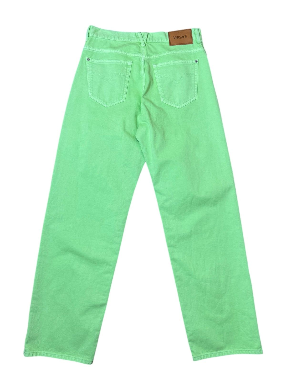 Versace Versace Lime Green Denim Pants - Size 32 (waist 42 cm) Size US 32 / EU 48 - 6 Thumbnail