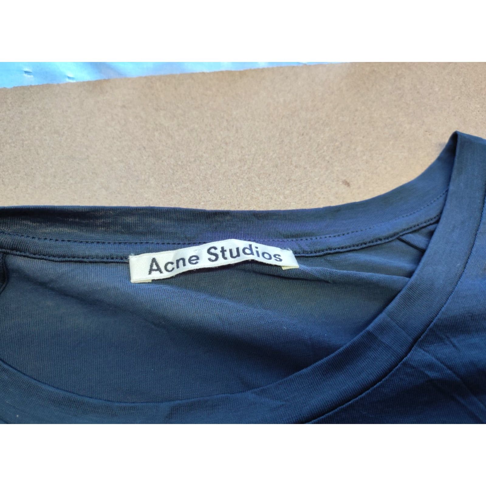 Acne Studios Acne Studios T-Shirt Women Blue Lyocell Short Sleeve Size L Regular Fit Casual Breathable Lightweight 2010s Womens Size L / US 10 / IT 46 - 7 Thumbnail