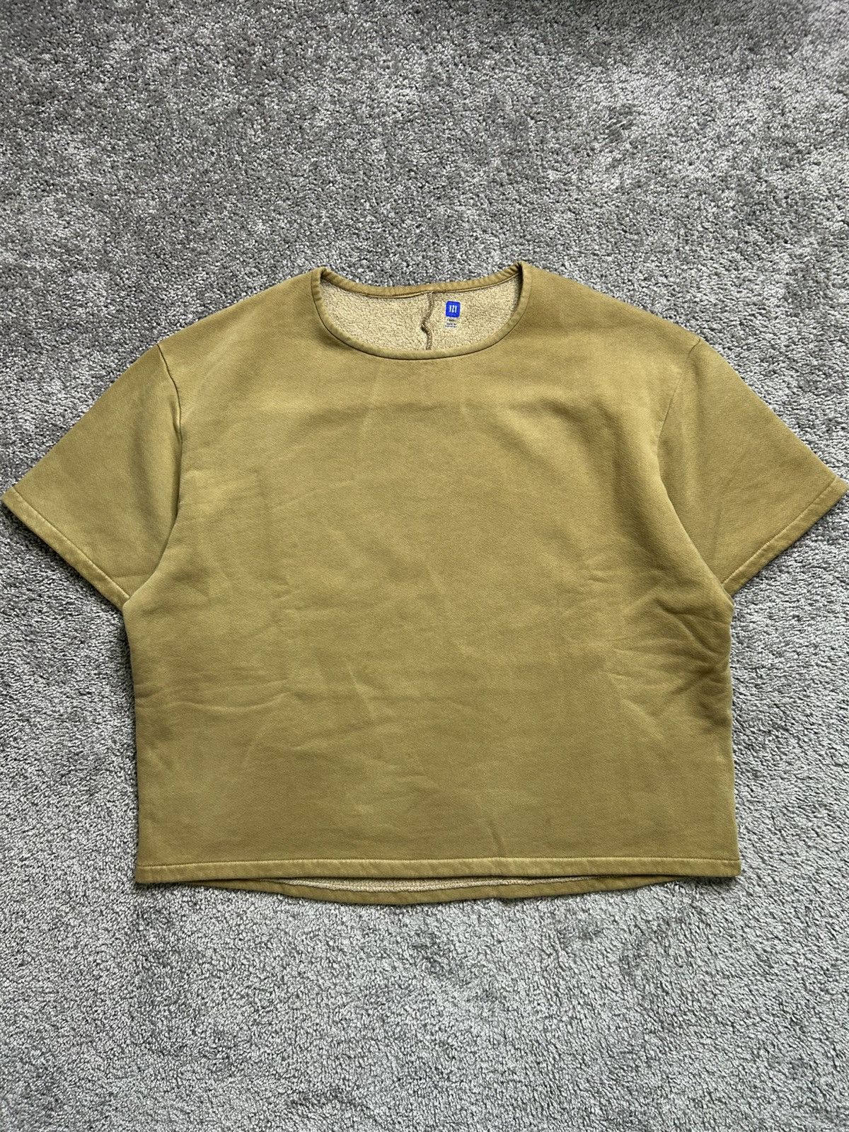 Yeezy Gap Yoke Tee Yellow Gold XS Oversized Boxy
