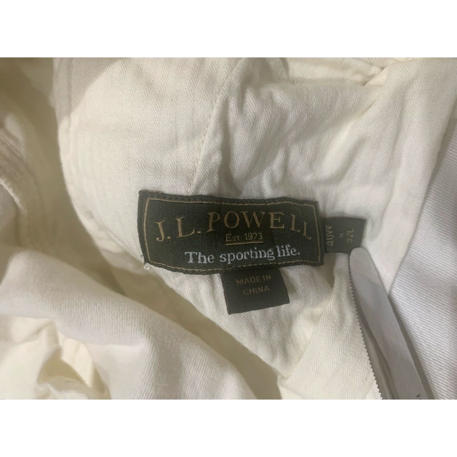 Vintage J L Powell Casual Cargo Pants 40x32 Beige Cotton Regular Fit Mens Size US 40 / EU 56 - 7 Thumbnail