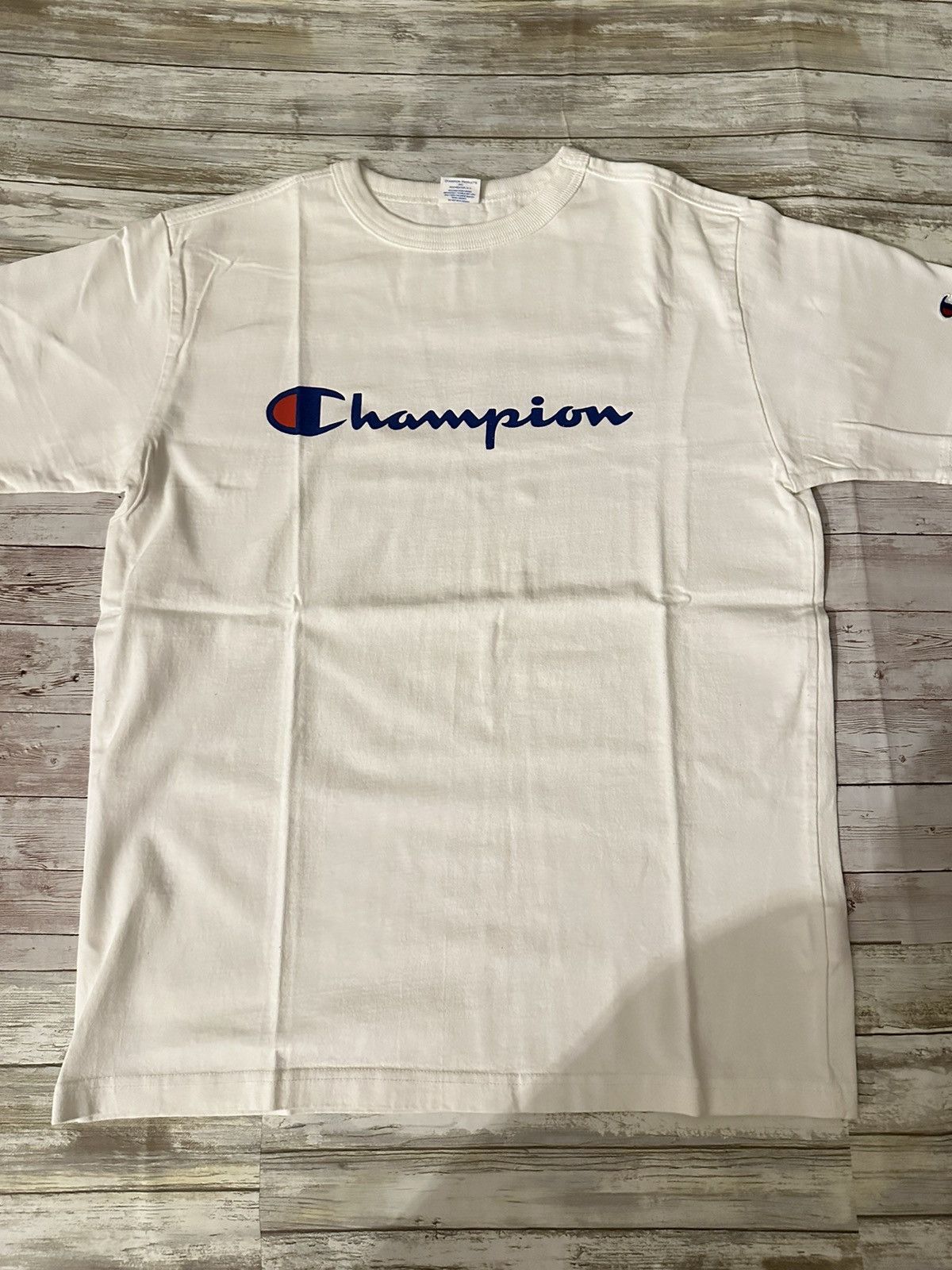 Bape × Champion SS17 ASNKA Tee Size US XL / EU 56 / 4 - 3 Thumbnail