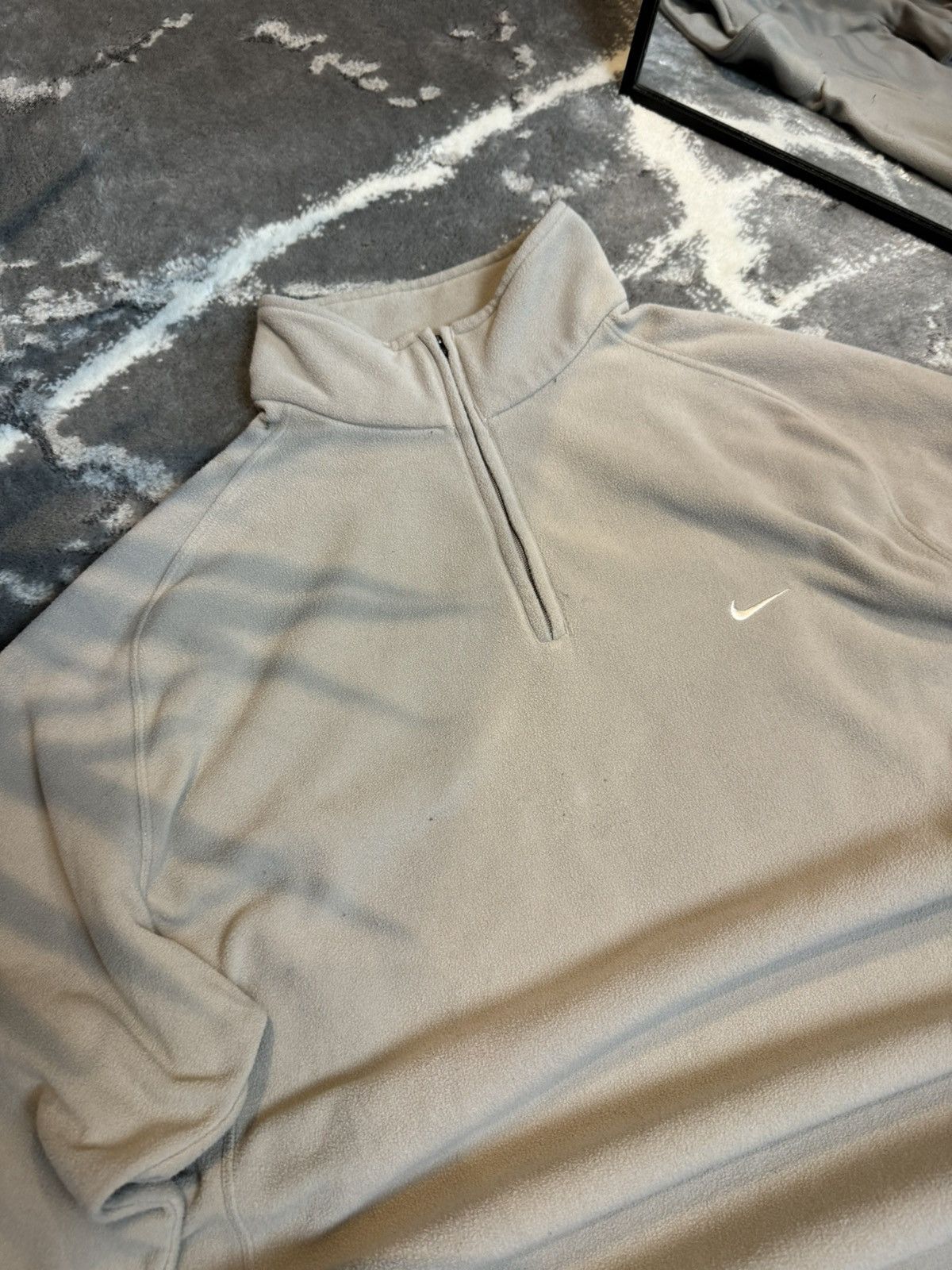 Nike 90s Nike Vintage Fleece Teddy Zip Jacket Mini Swoosh Size US L / EU 52-54 / 3 - 6 Thumbnail