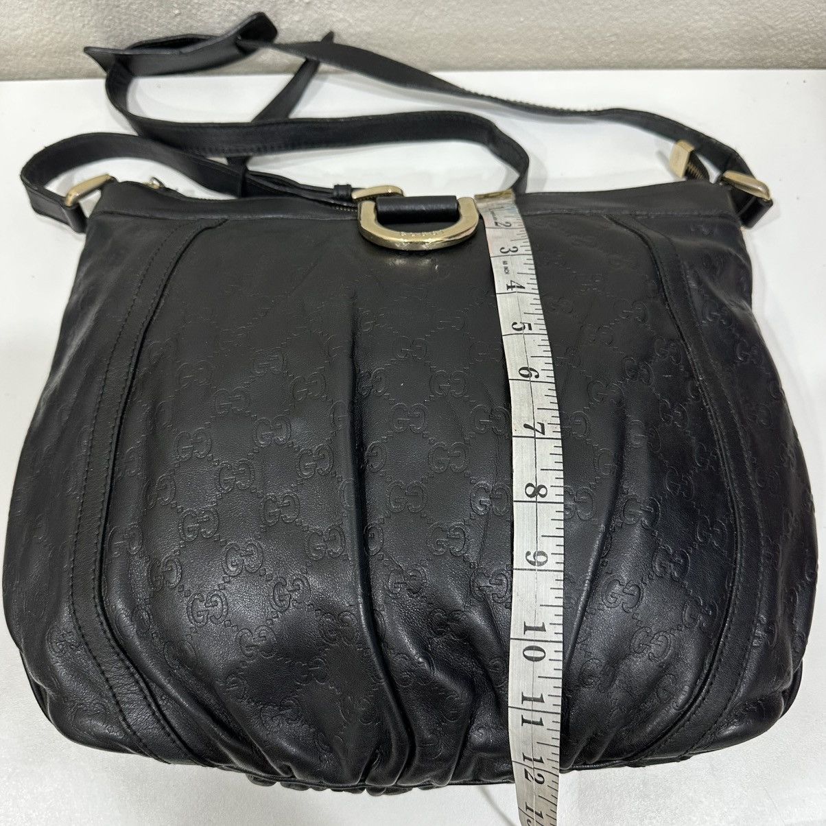 Gucci ‼️LD‼️ GUCCI GUCCISSIMA LEATHER ABBEY D RING CROSSBODY BAG 2 Size ONE SIZE - 10 Thumbnail