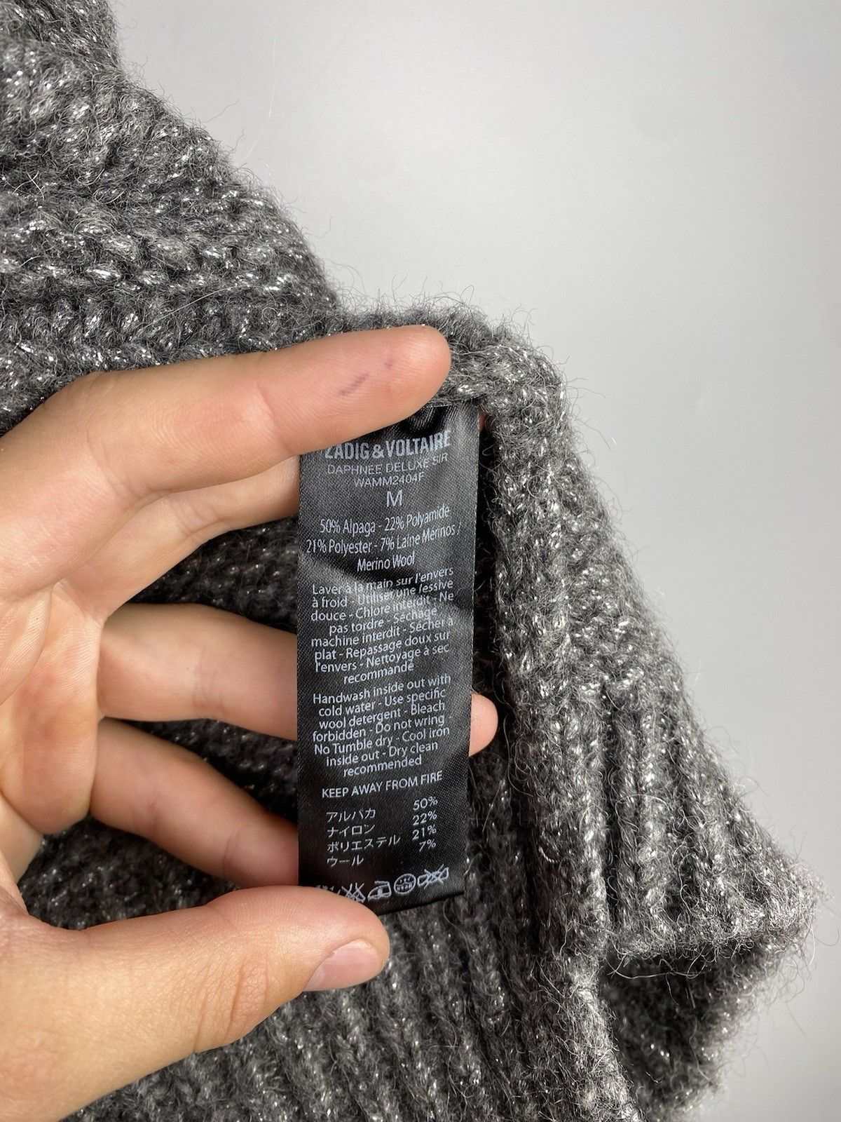 Zadig & Voltaire Zadig Voltaire Alpaca Wool Daphnee Cardigan Sweater Size M / US 6-8 / IT 42-44 - 16 Thumbnail