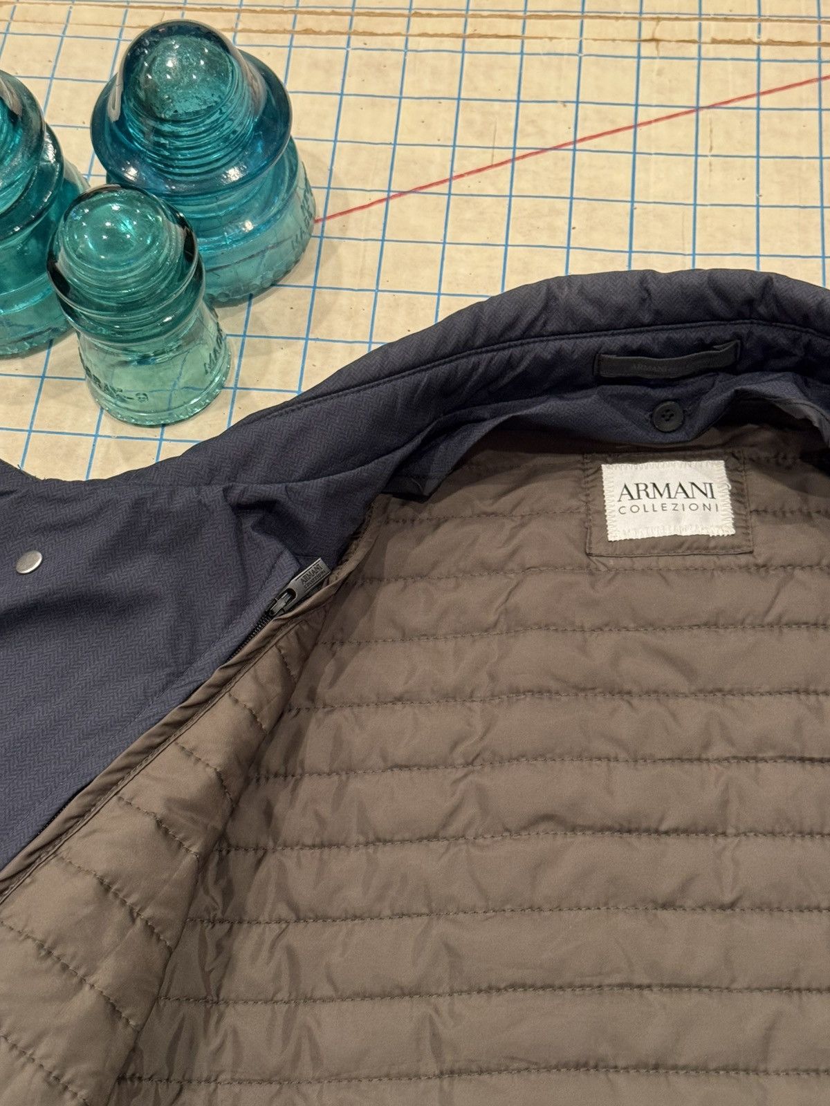 Armani Collezioni Armani Collezioni Long Coat With Insulating Layer Dark Navy Size US M / EU 48-50 / 2 - 7 Thumbnail