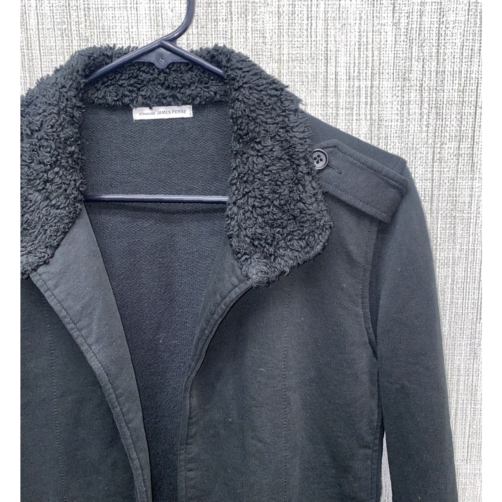 James Perse VINTAGE? No — James Perse Wrap Jacket Belted Cotton Blend Pocket Women Size 1 WOY2444 Jacket Women Size 1 Black James Perse Surplus Wrap Jacket 90s? Size XS / US 0-2 / IT 36-38 - 2 Thumbnail