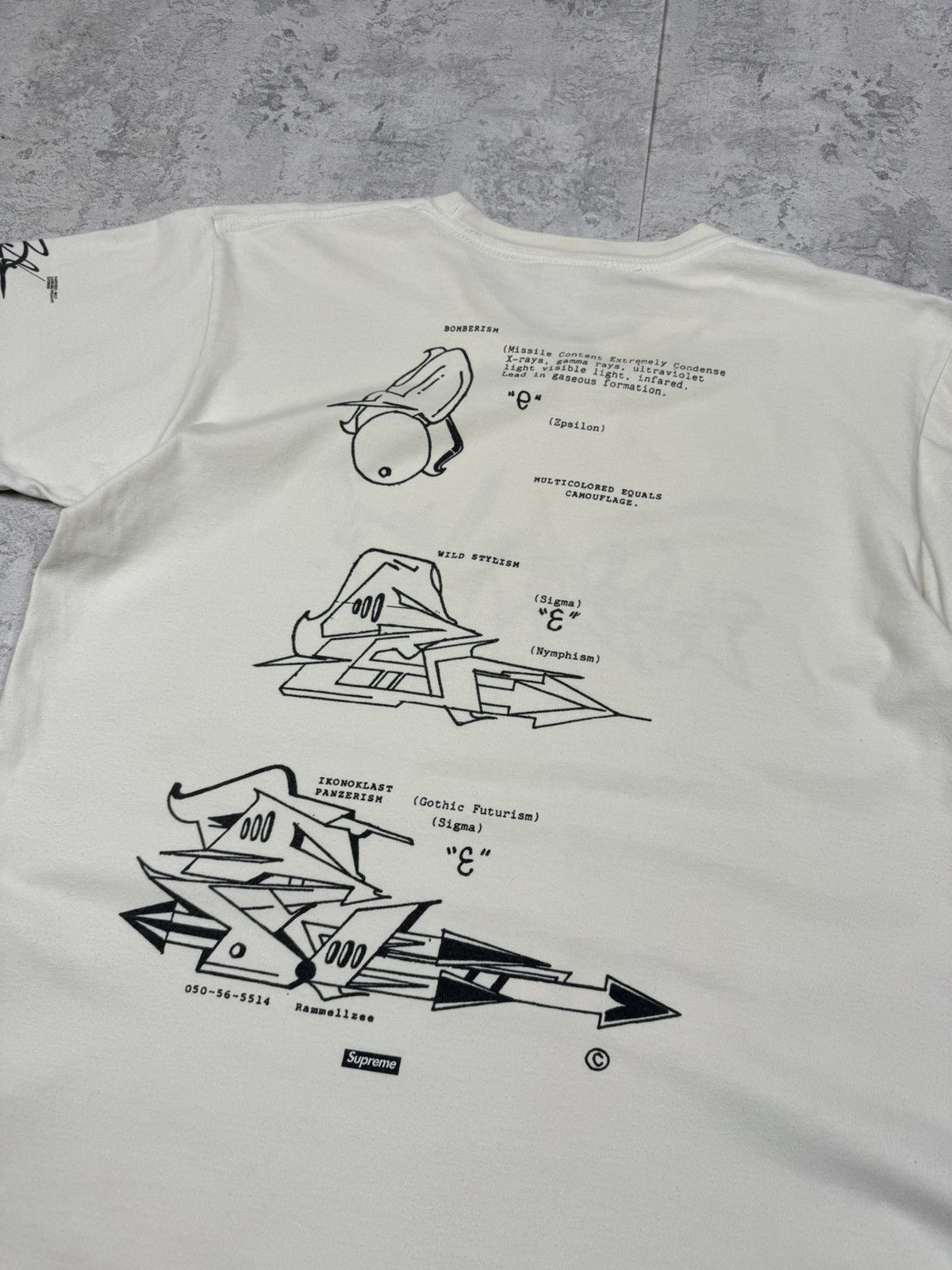 Supreme Supreme Rammellzee Tag T-Shirt Size M Size US M / EU 48-50 / 2 - 9 Thumbnail