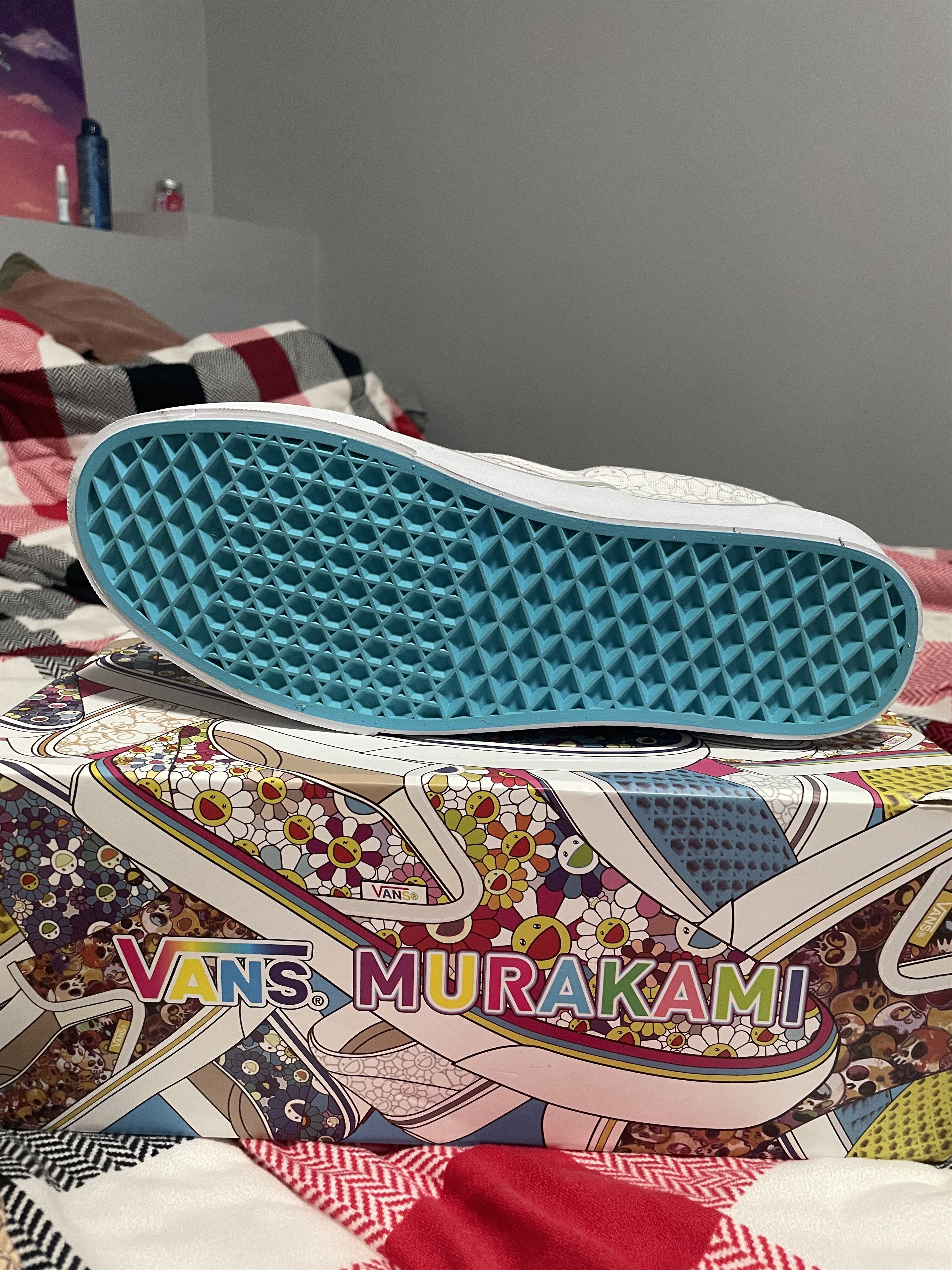 VANS X TAKASHI MURAKAMI SLIP-ON LX FLOWER SILVER LINE - www