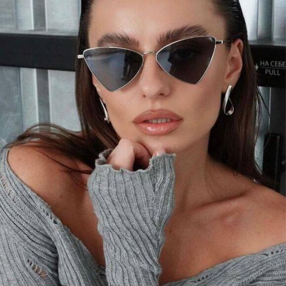 Saint Laurent Paris 🕶️ New Saint Laurent SL303 JERRY 010 Sunglasses - Silver Size ONE SIZE - 1 Thumbnail