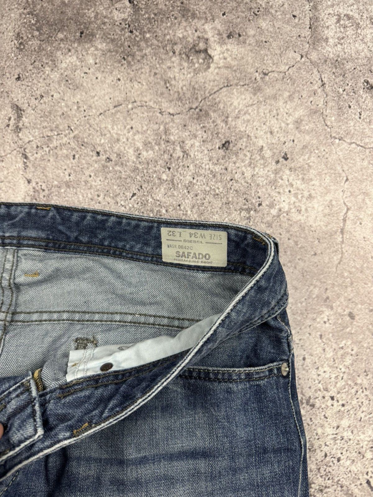 Diesel Vintage Diesel Jeans Baggy Mud Washed Japanese Avant Garde Size US 34 / EU 50 - 9 Thumbnail