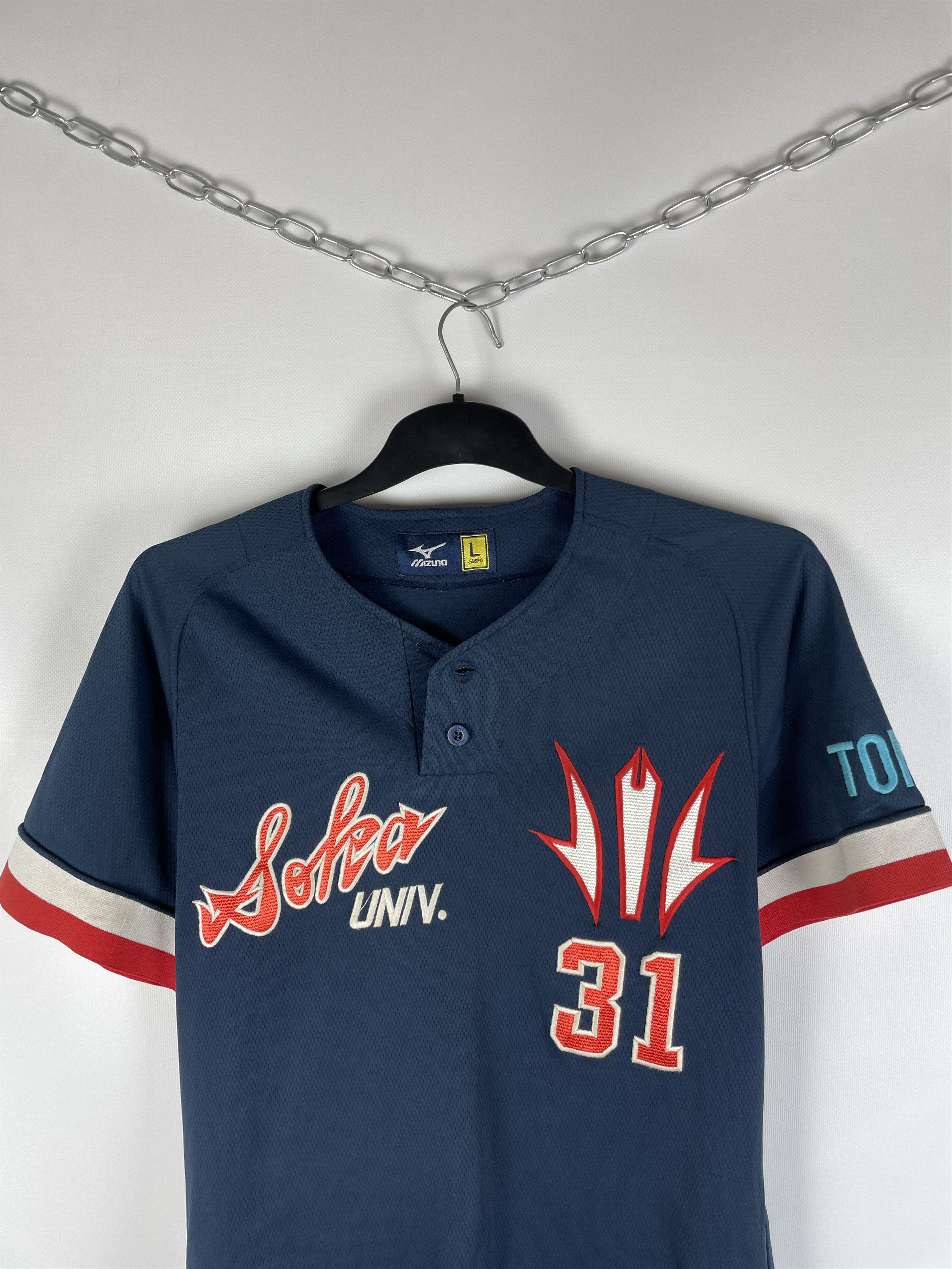 Mizuno Mizuno JAPAN JERSEY TEE SHIRT 90s Size US L / EU 52-54 / 3 - 3 Thumbnail