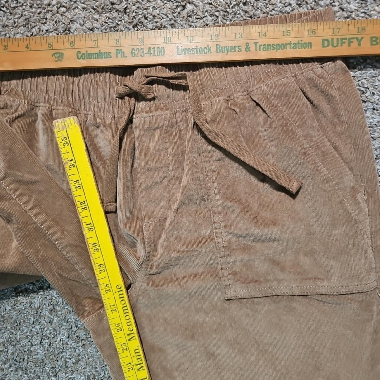 Other Falls Creek L Drawstring Corduroy Pants Size 36" / US 14 / IT 50 - 4 Thumbnail