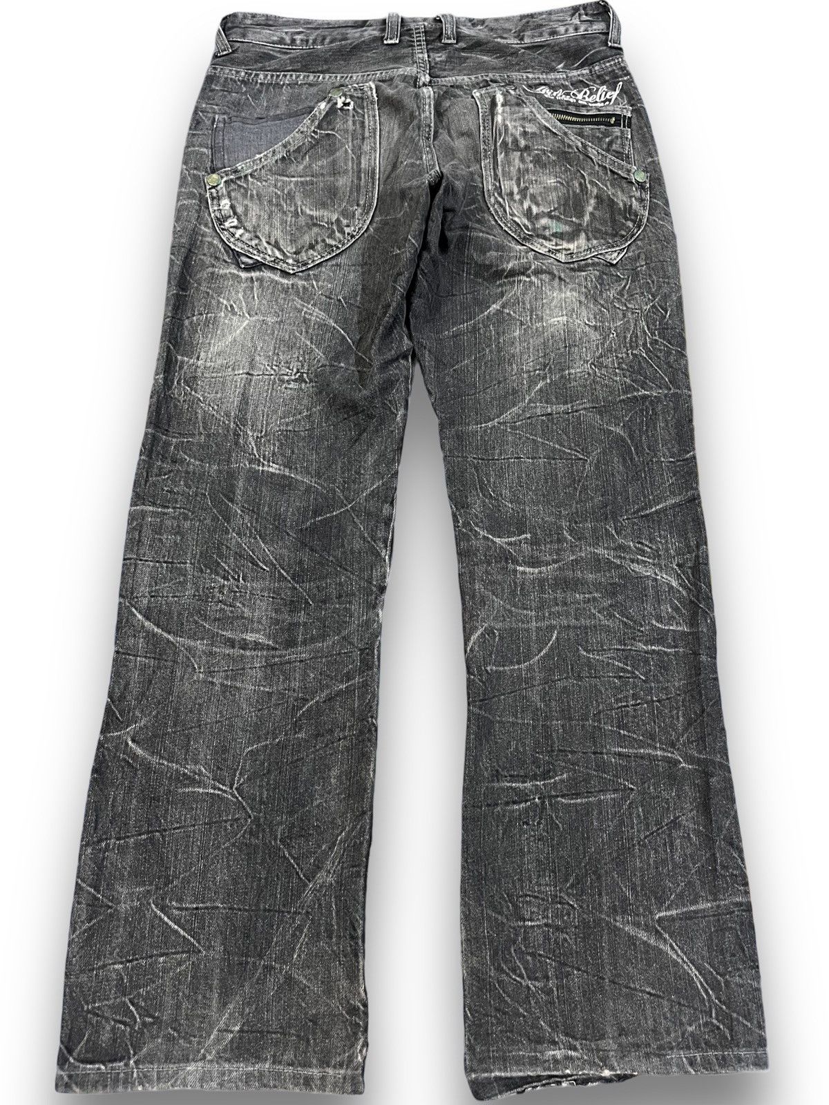 Le Grande Bleu (L.G.B.) Vintage Double Focus Punk Denim Size US 31 - 8 Thumbnail