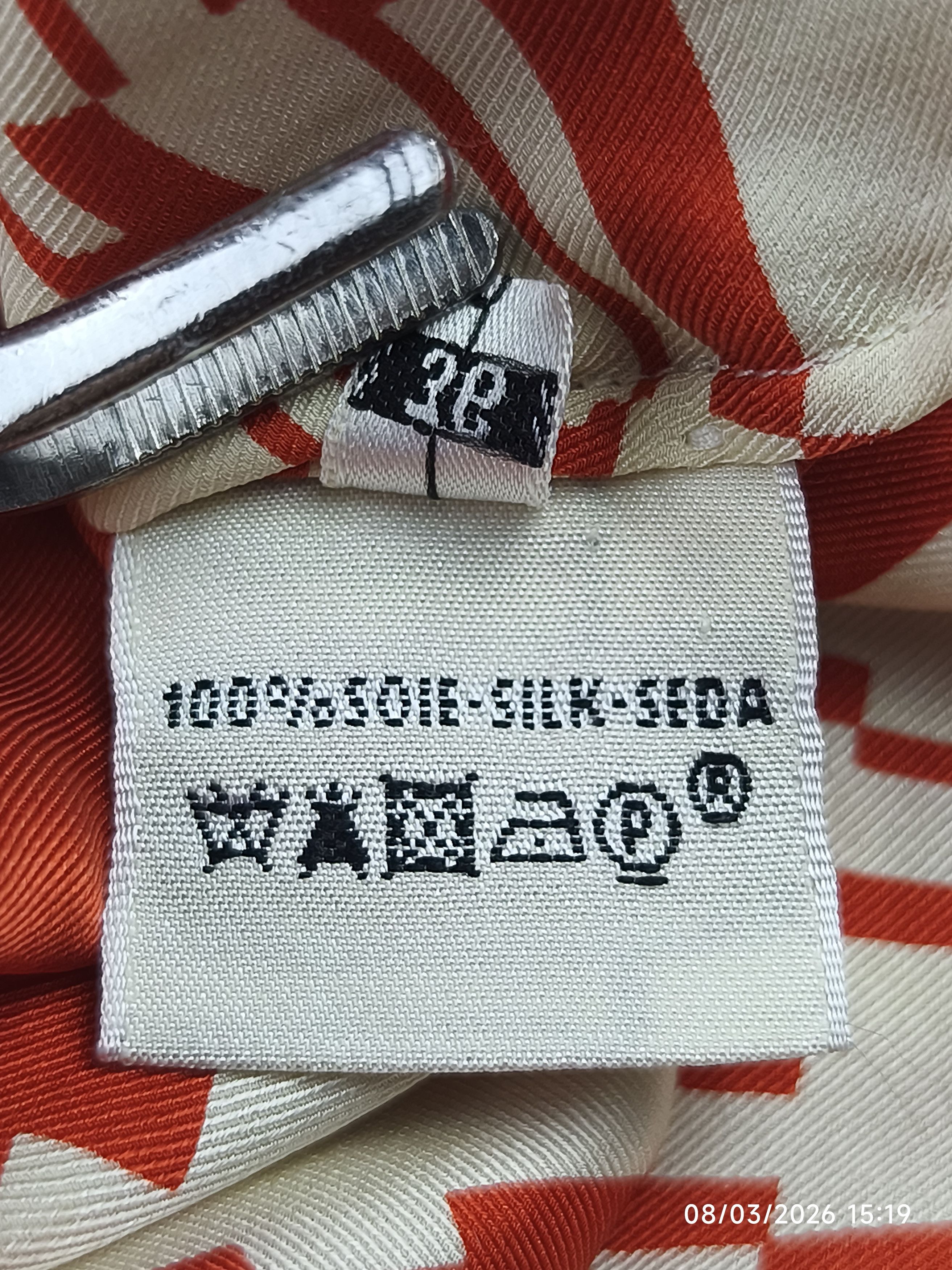 Hermes Hermes gaultier era - op'H - split sleeve - silk button up Size XS / US 0-2 / IT 36-38 - 20 Thumbnail