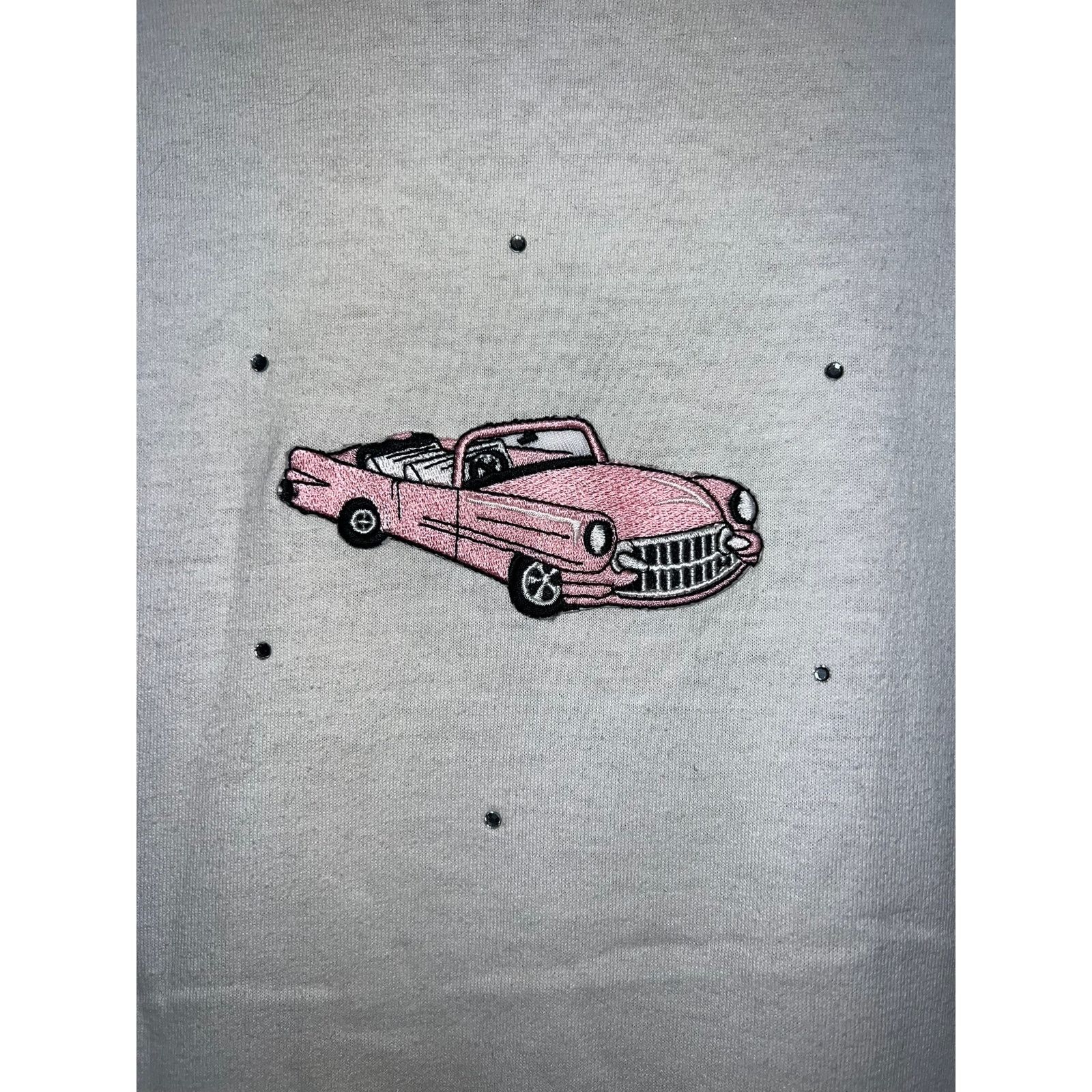 Hanes Vintage Cadillac Shirt Pink Patched Car White Tee 90s Medium Size US M / EU 48-50 / 2 - 3 Thumbnail