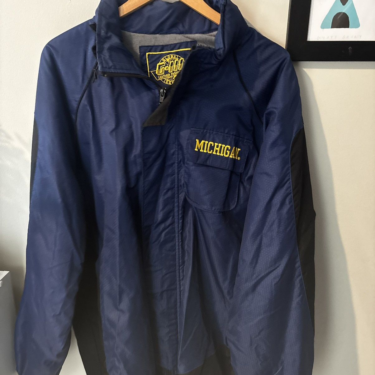 G-III G-III Carl Banks Michigan Embroidered Bomber Jacket Size US L / EU 52-54 / 3 - 2 Thumbnail