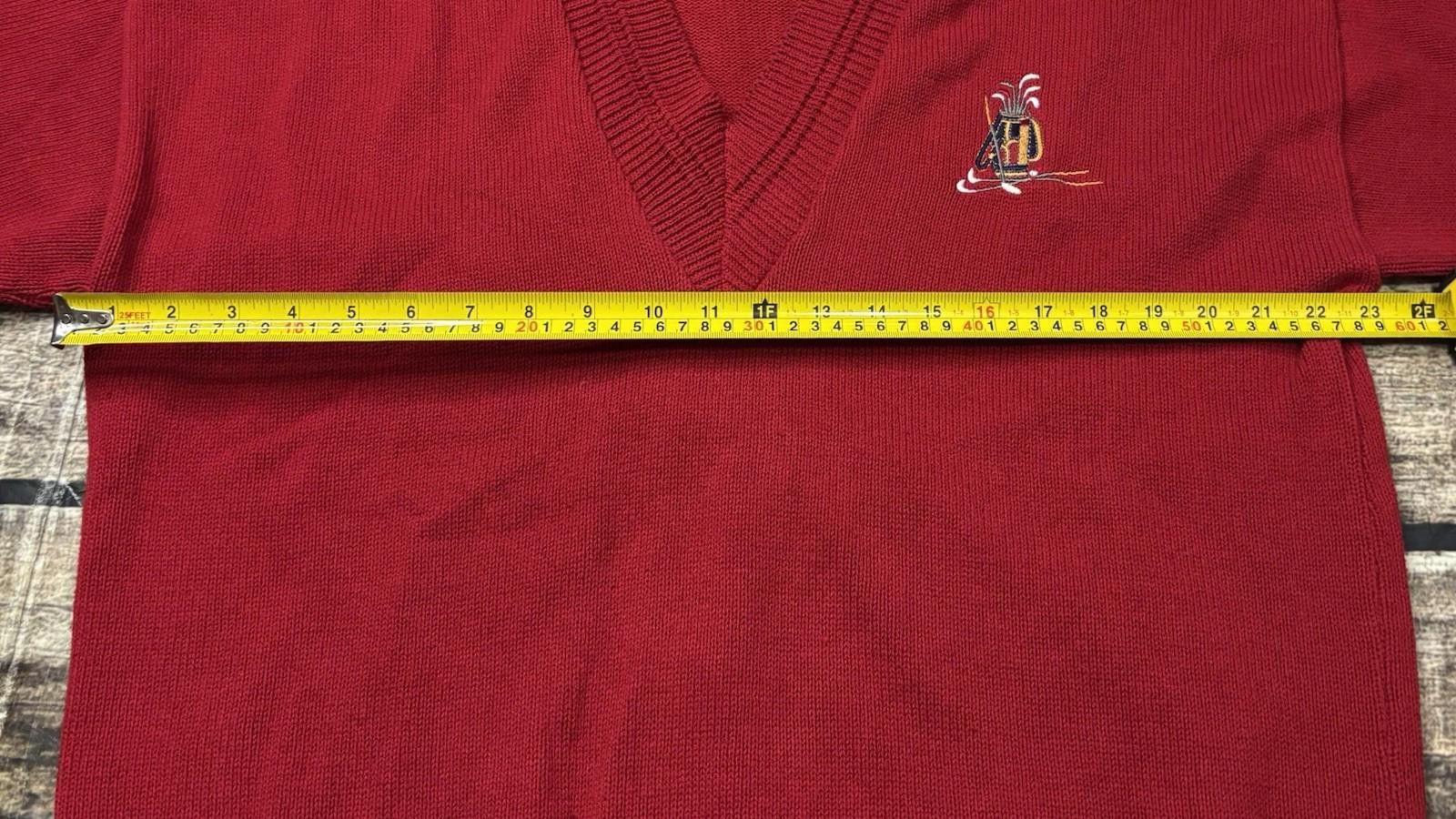 Other VTG Scottish Isle by Bernette Sweater Mens L Golf Cotton USA Size US L / EU 52-54 / 3 - 11 Thumbnail