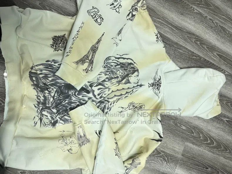 Balenciaga Balenciaga Tattoo Jacket Size US XL / EU 56 / 4 - 2 Thumbnail