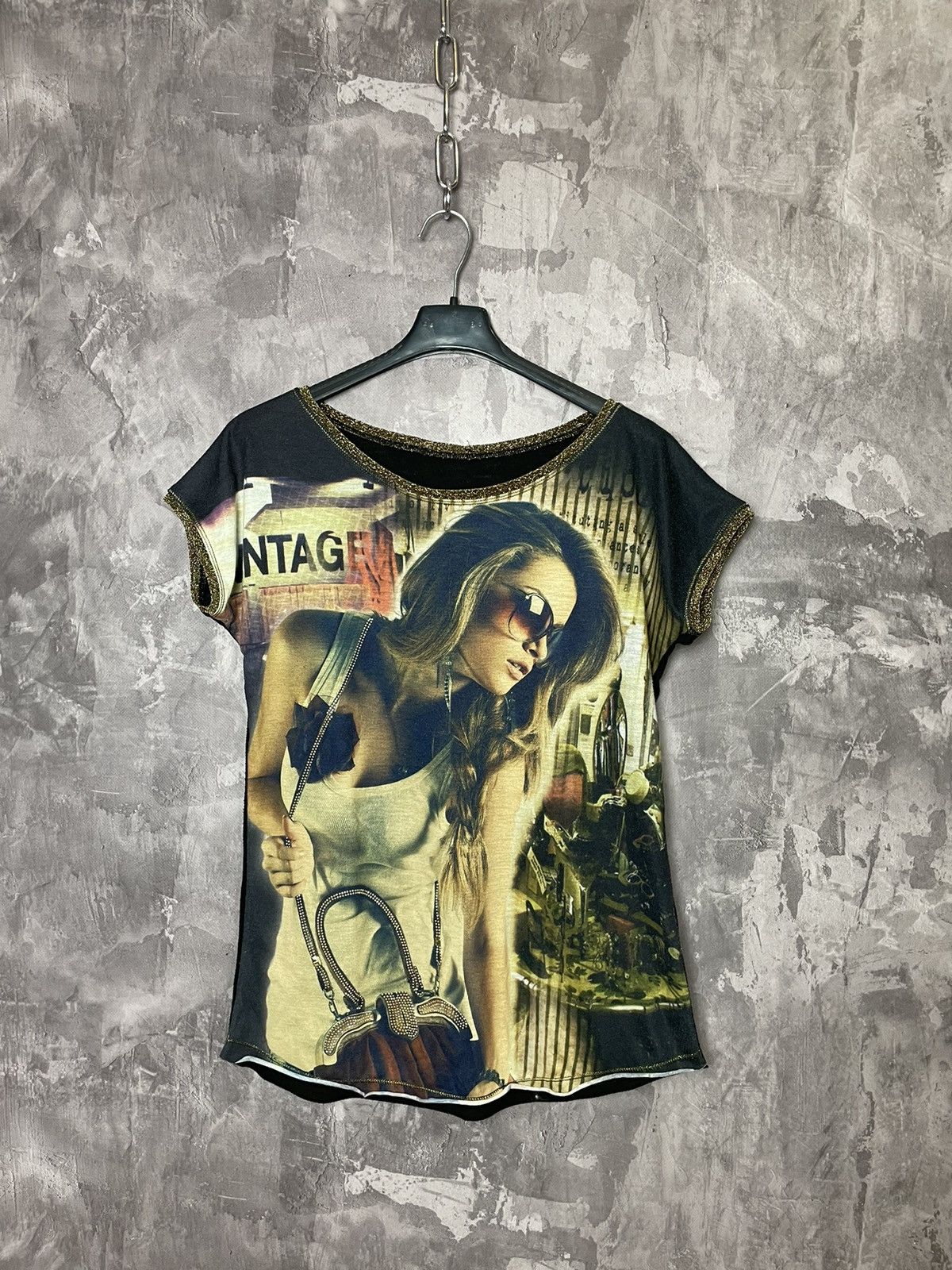 Hysteric Glamour × Japanese Brand Vintage Y2K Japanese Mesh Jean Paul Gaultier Style T-shirt Size M / US 6-8 / IT 42-44 - 1 Thumbnail