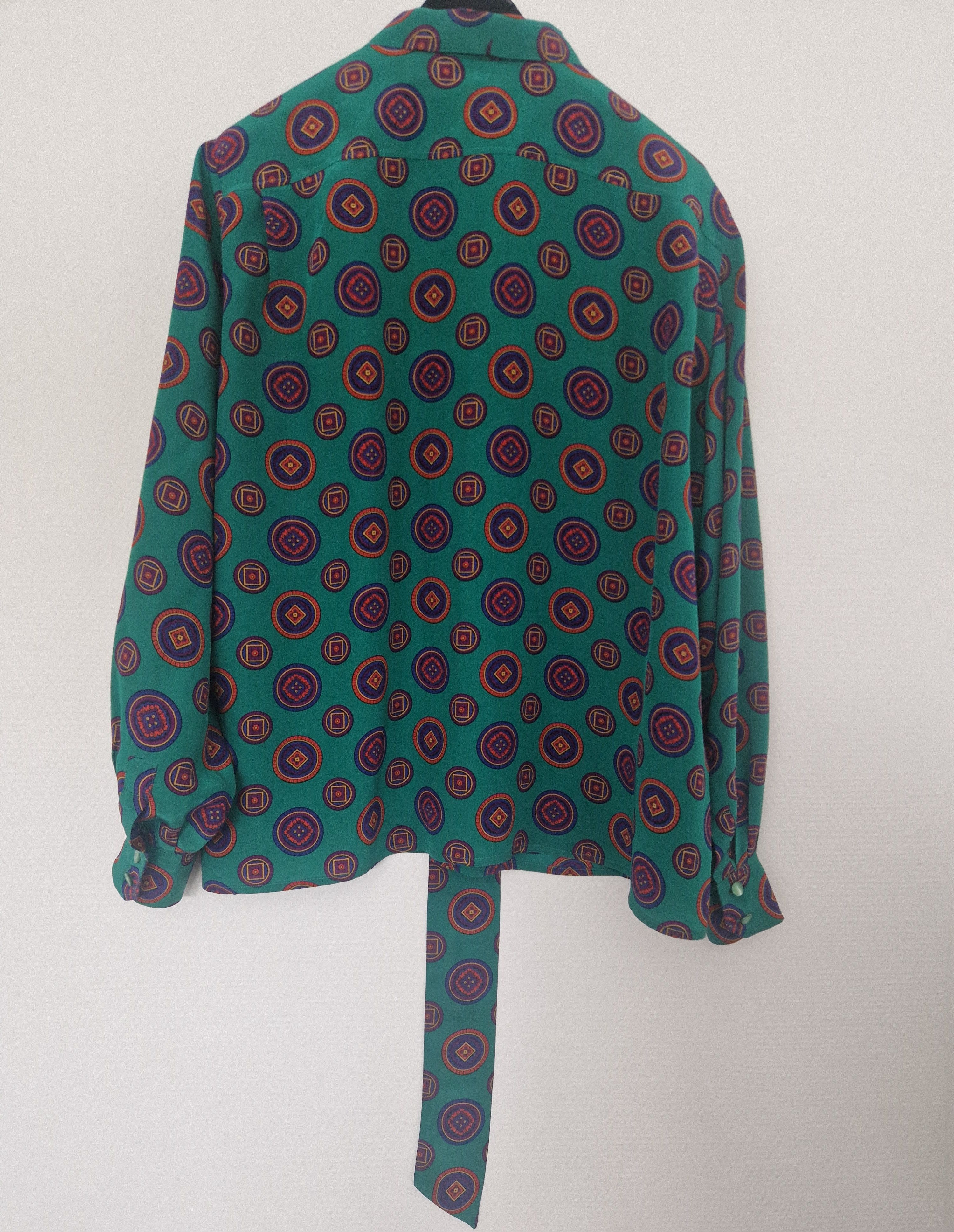 Celine Blouson en silk .Celine Size M / US 6-8 / IT 42-44 - 10 Thumbnail