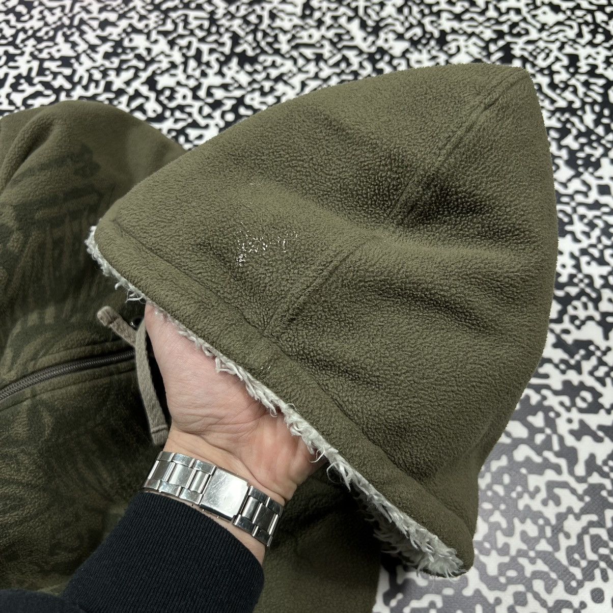 Japanese Brand Vintage Y2K Japanese Affliction Skull Tribal Fur Faux Hoodie Size US L / EU 52-54 / 3 - 11 Thumbnail
