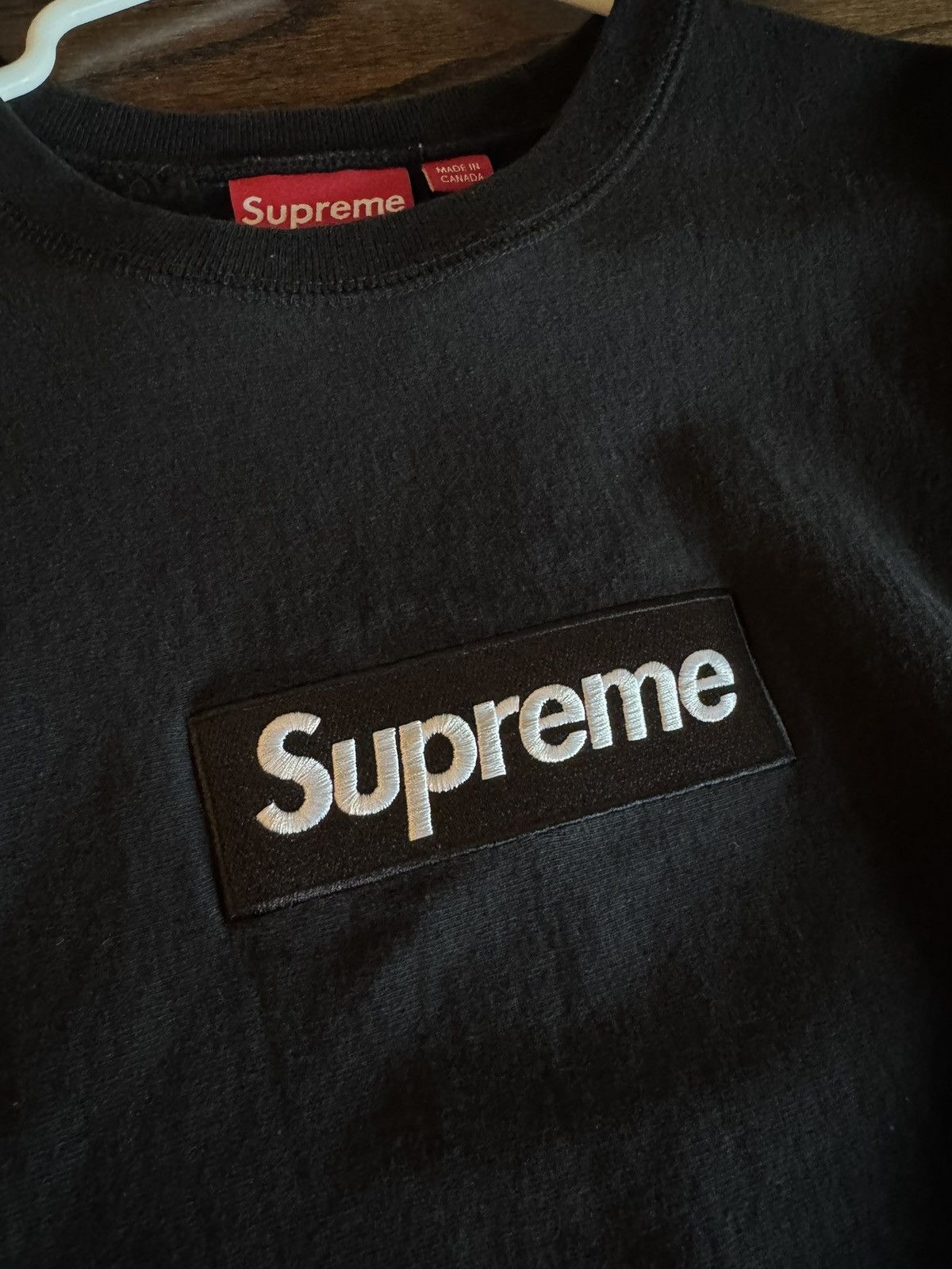 Supreme Supreme FW 18 Box Logo Crewneck Black Size US M / EU 48-50 / 2 - 2 Thumbnail