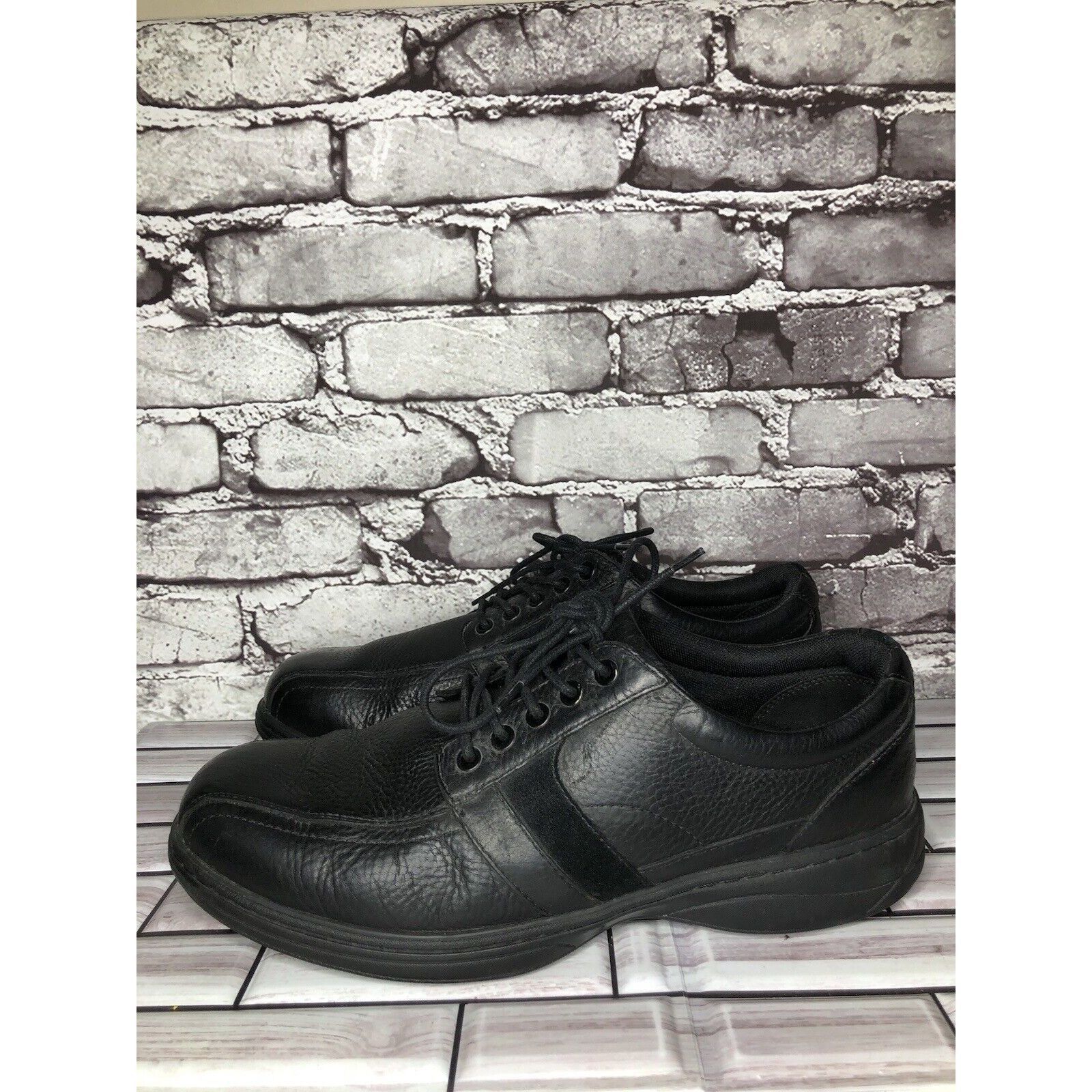 Other ABEO 24/7 Upland Black Leather Slip Resistant Oxfords Shoes Size US 11 / EU 44 - 10 Thumbnail