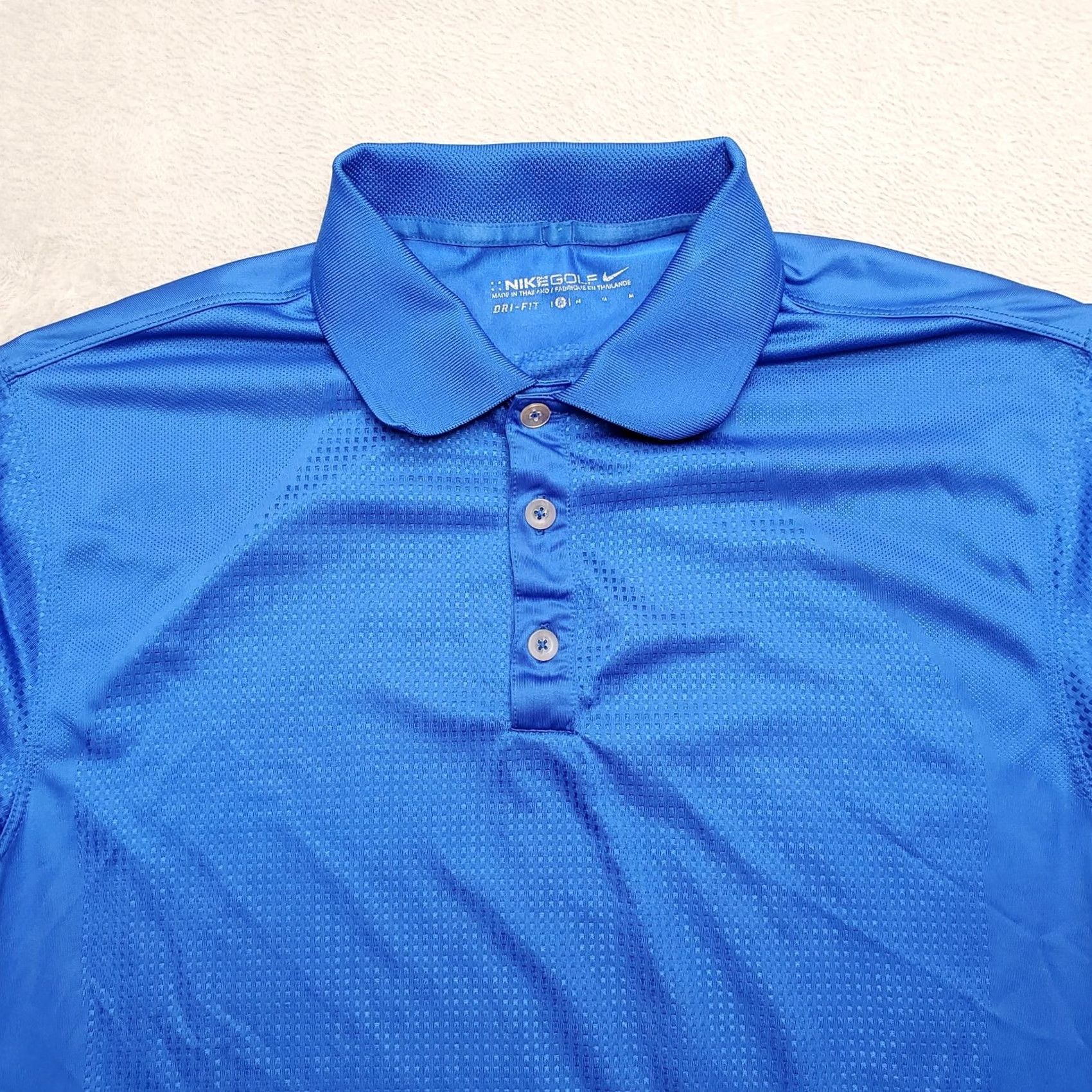 Nike Nike Golf Polo Shirt Mens M Blue Dri-Fit Short Sleeve Casual Size US M / EU 48-50 / 2 - 2 Thumbnail