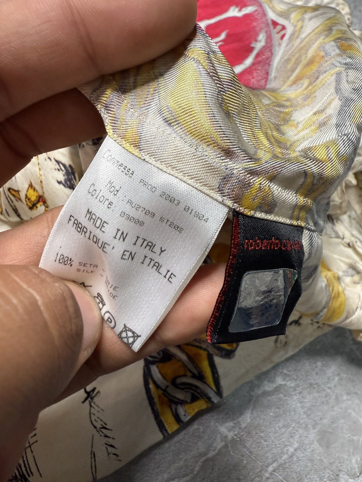 Roberto Cavalli Archival Roberto Cavalli A/W 02 Fantasy Astro Silk Shirt Size US S / EU 44-46 / 1 - 14 Thumbnail