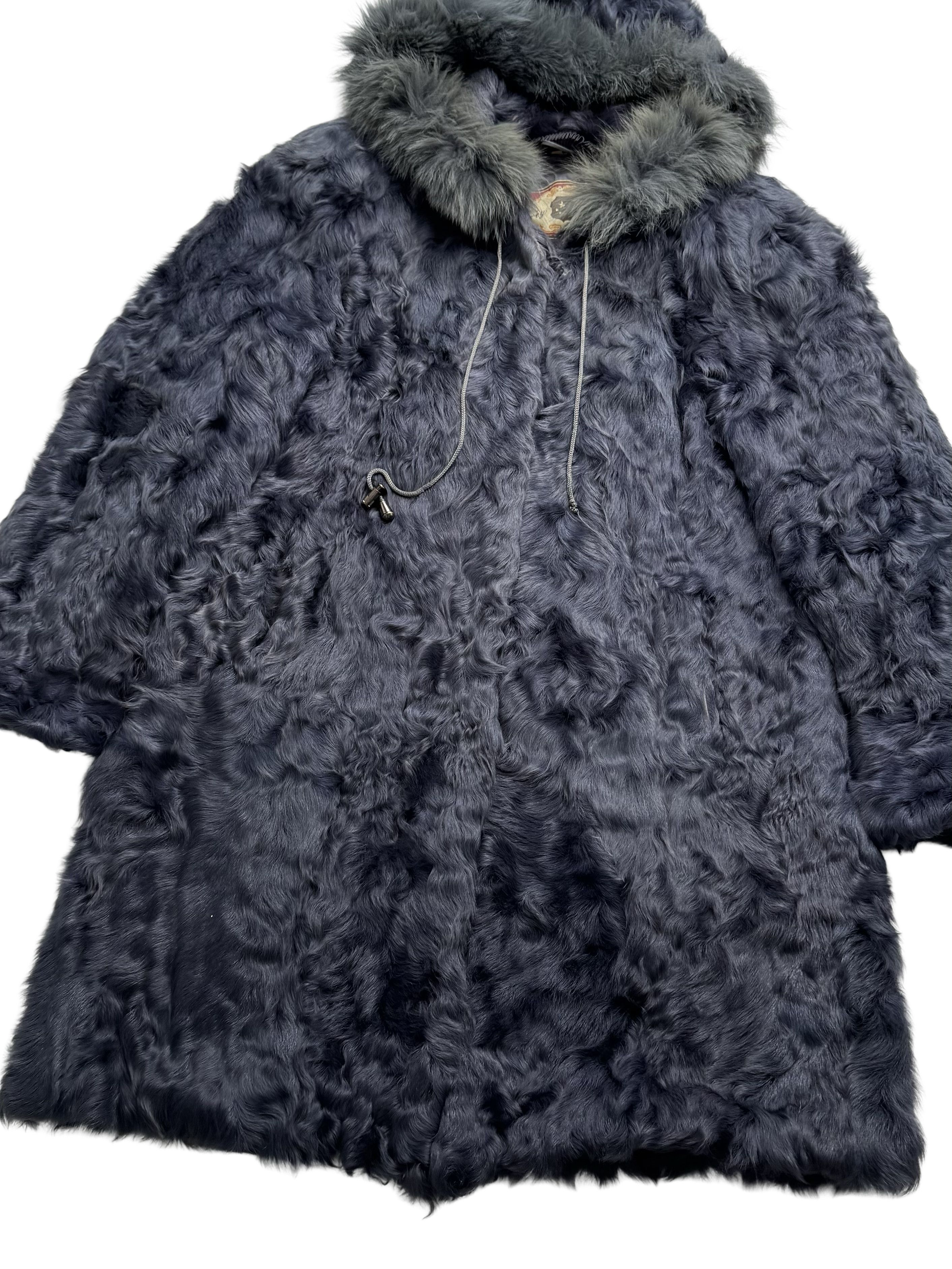 Vintage Vintage Real Fur Hooded Coat Size XL / US 12-14 / IT 48-50 - 8 Thumbnail