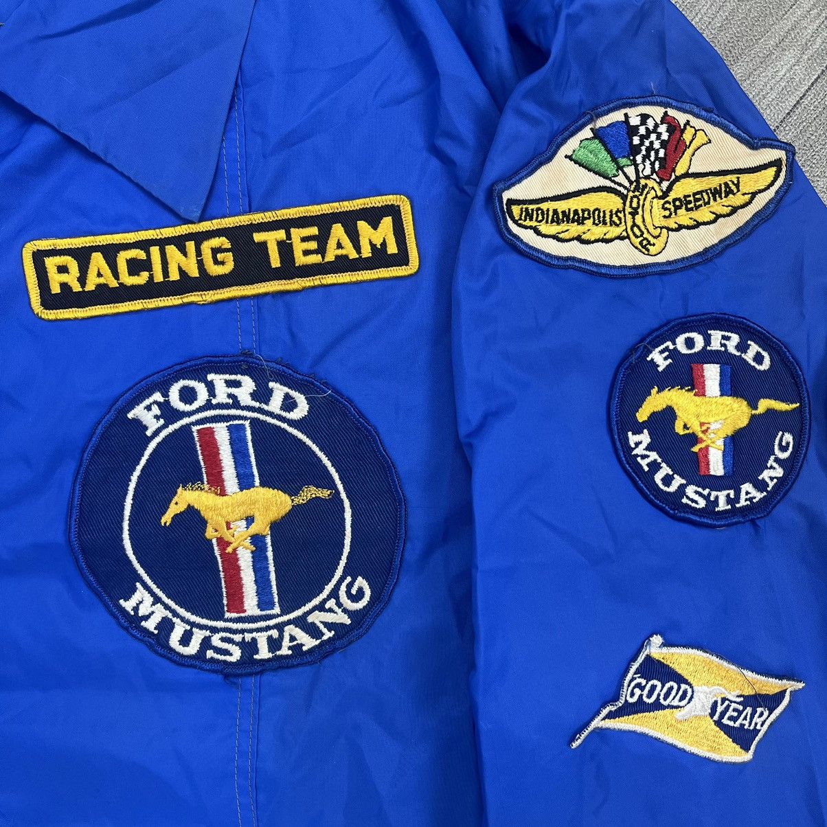 Ford × Sports Specialties Vintage 70s Ford Mustang Patch Light Jacket Size US L / EU 52-54 / 3 - 4 Thumbnail