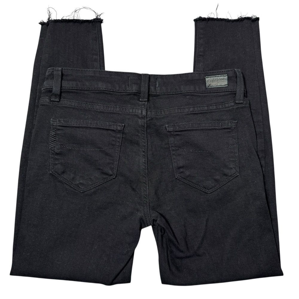 Paige Paige Skyline Skinny Black Distressed Jeans Size 26 Size 26" / US 2 / IT 38 - 4 Thumbnail