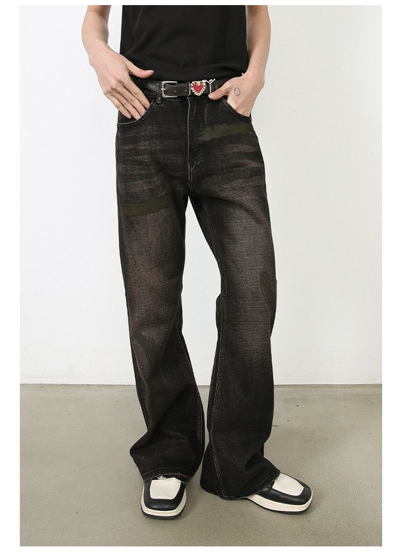 Japanese Brand × Jean Vintage wide-leg washed distressed loose flared jeans Size US 32 / EU 48 - 4 Thumbnail