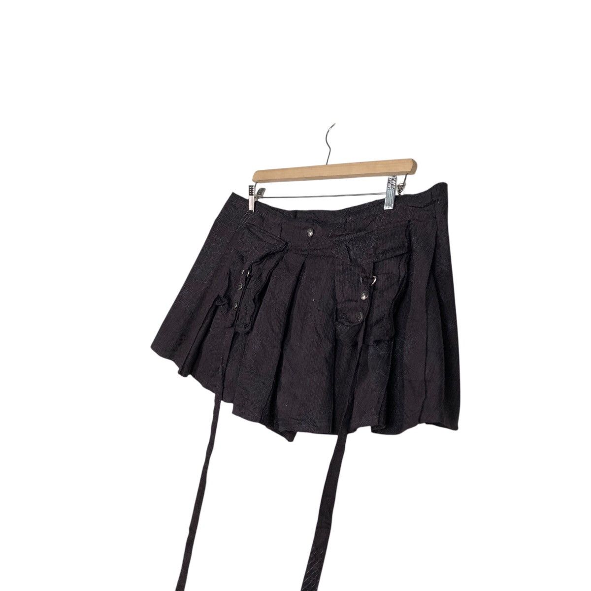 Hysteric Glamour 📌Vintage Mini Skirt Bondage Parachute Biker Design Size 38" / US 16 / IT 52 - 10 Thumbnail