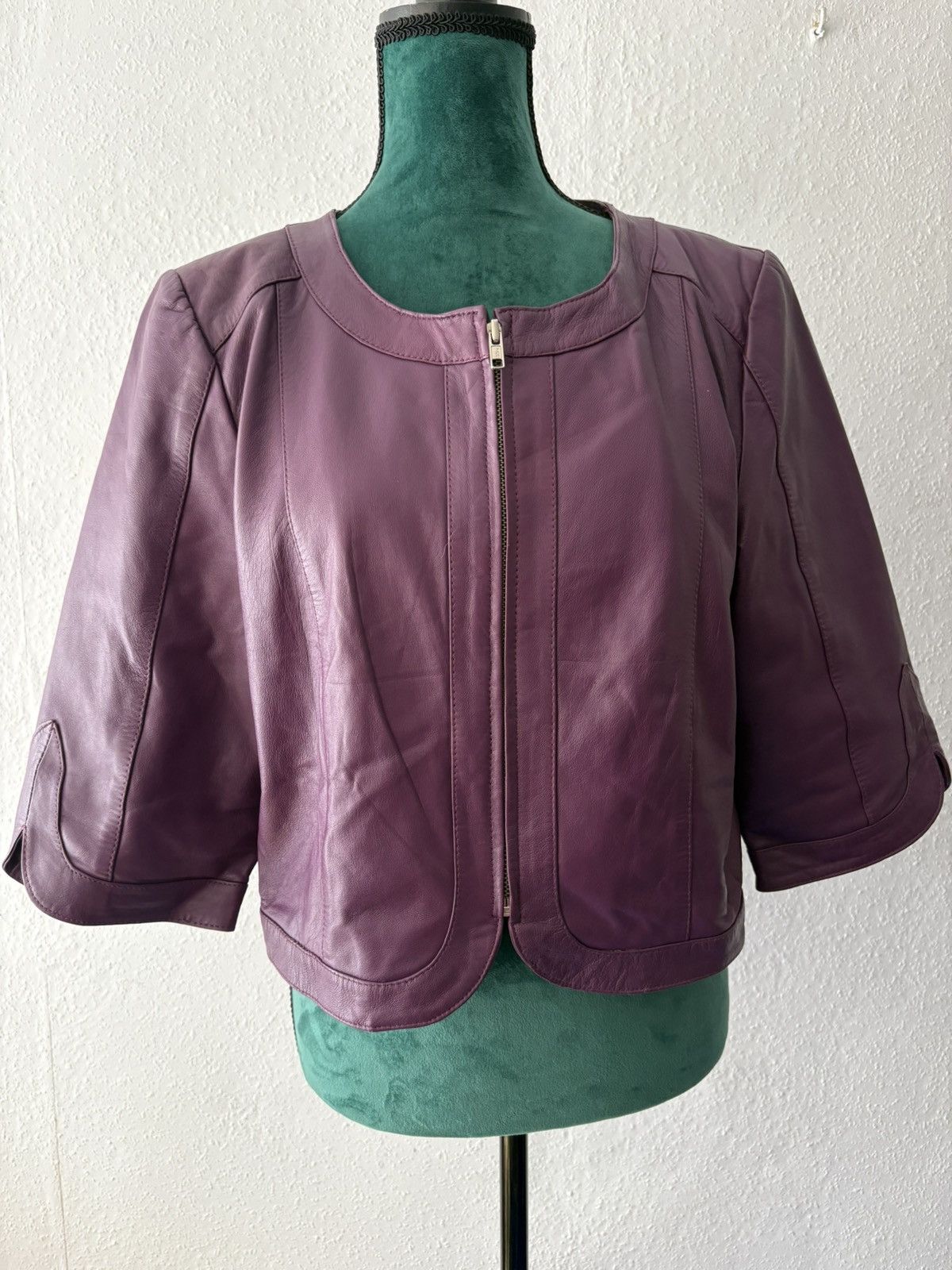 Vintage Vintage x purple leather jacket Size XL / US 12-14 / IT 48-50 - 6 Thumbnail