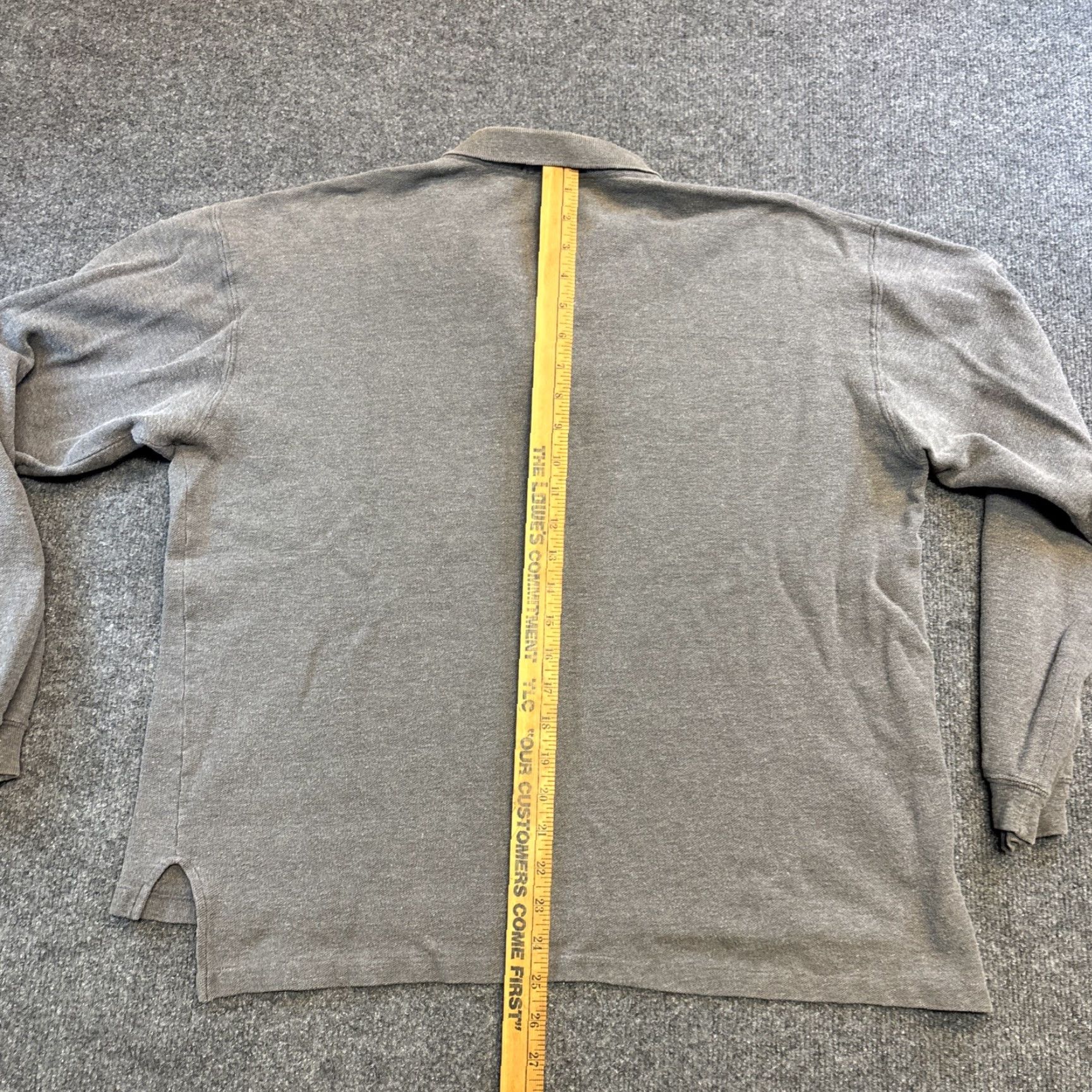Izod VINTAGE Izod Lacoste Sweater Mens L Gray Knit Polo Long Sleeve Logo 80s Size US L / EU 52-54 / 3 - 6 Thumbnail