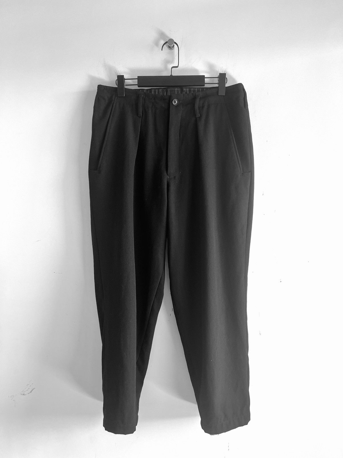Yohji Yamamoto Yohji Yamamoto Pour Homme - ARMY WOOLBACK LOOP TAB PANT Size US 30 / EU 46 - 9 Thumbnail
