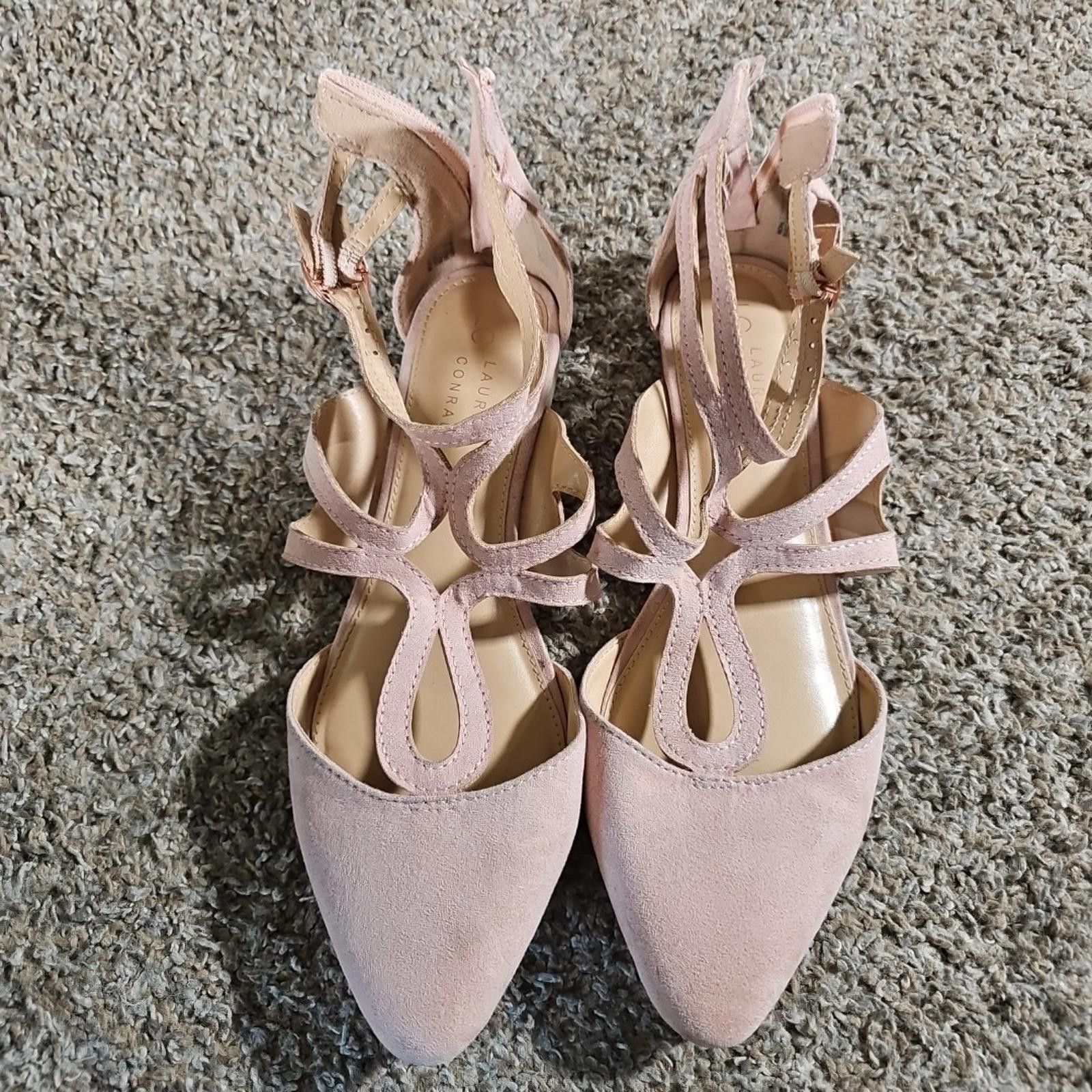 Lauren Conrad Lauren Conrad Strappy Pointed Toe Flats Macaroon Blush 9M Size US 9 / IT 39 - 2 Thumbnail