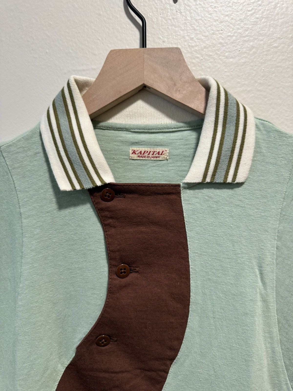 Kapital Kapital Jersey KAZE Polo - Mint Size US S / EU 44-46 / 1 - 2 Thumbnail