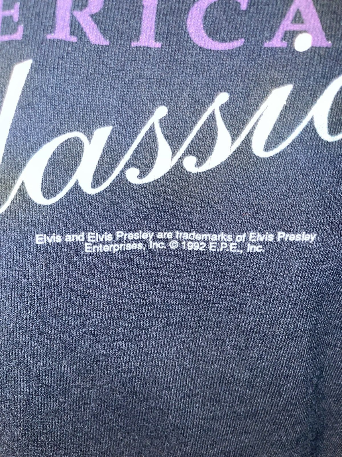 Fruit Of The Loom Vintage 1992 Elvis Presley American Classic Biker T-Shirt Size US XL / EU 56 / 4 - 2 Thumbnail