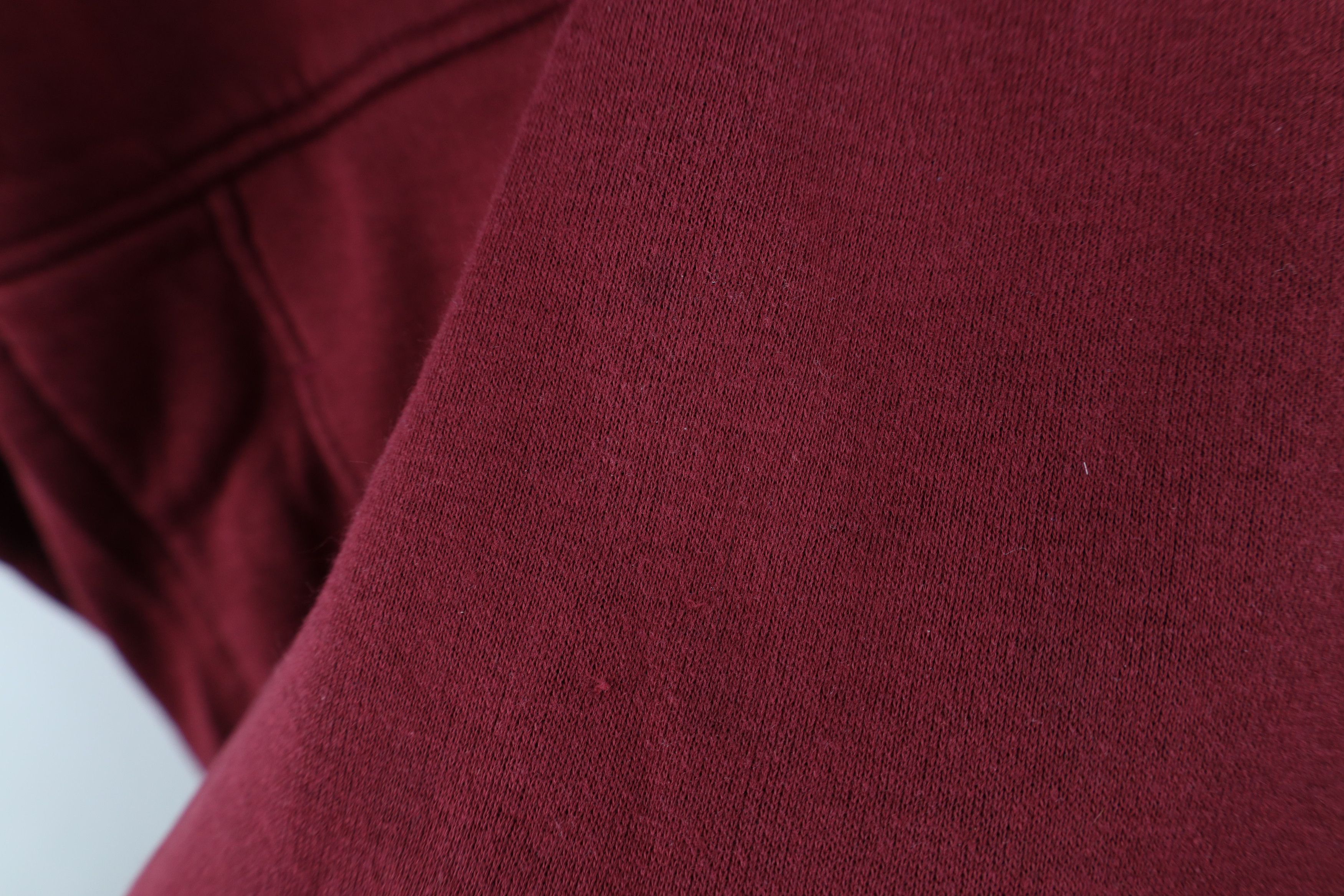 Vintage Vintage 90s Streetwear Thermal Waffle Knit Lined Hoodie Red Size US L / EU 52-54 / 3 - 9 Thumbnail