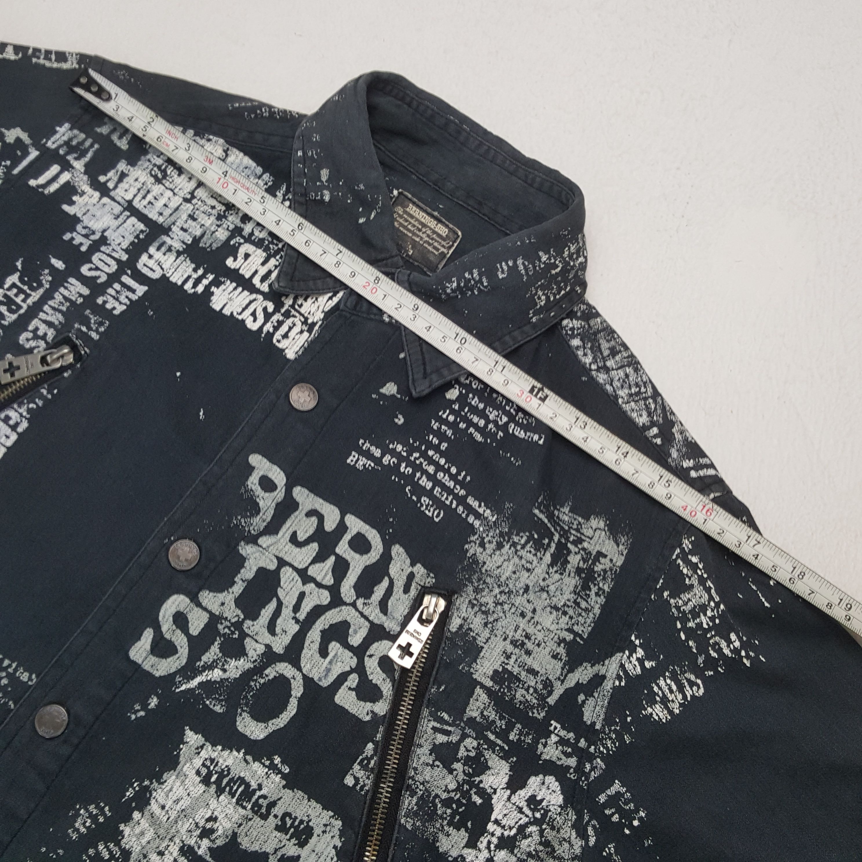 Vintage BERNINGS SHO Punk Style Jacket C286N16 Size US S / EU 44-46 / 1 - 5 Thumbnail