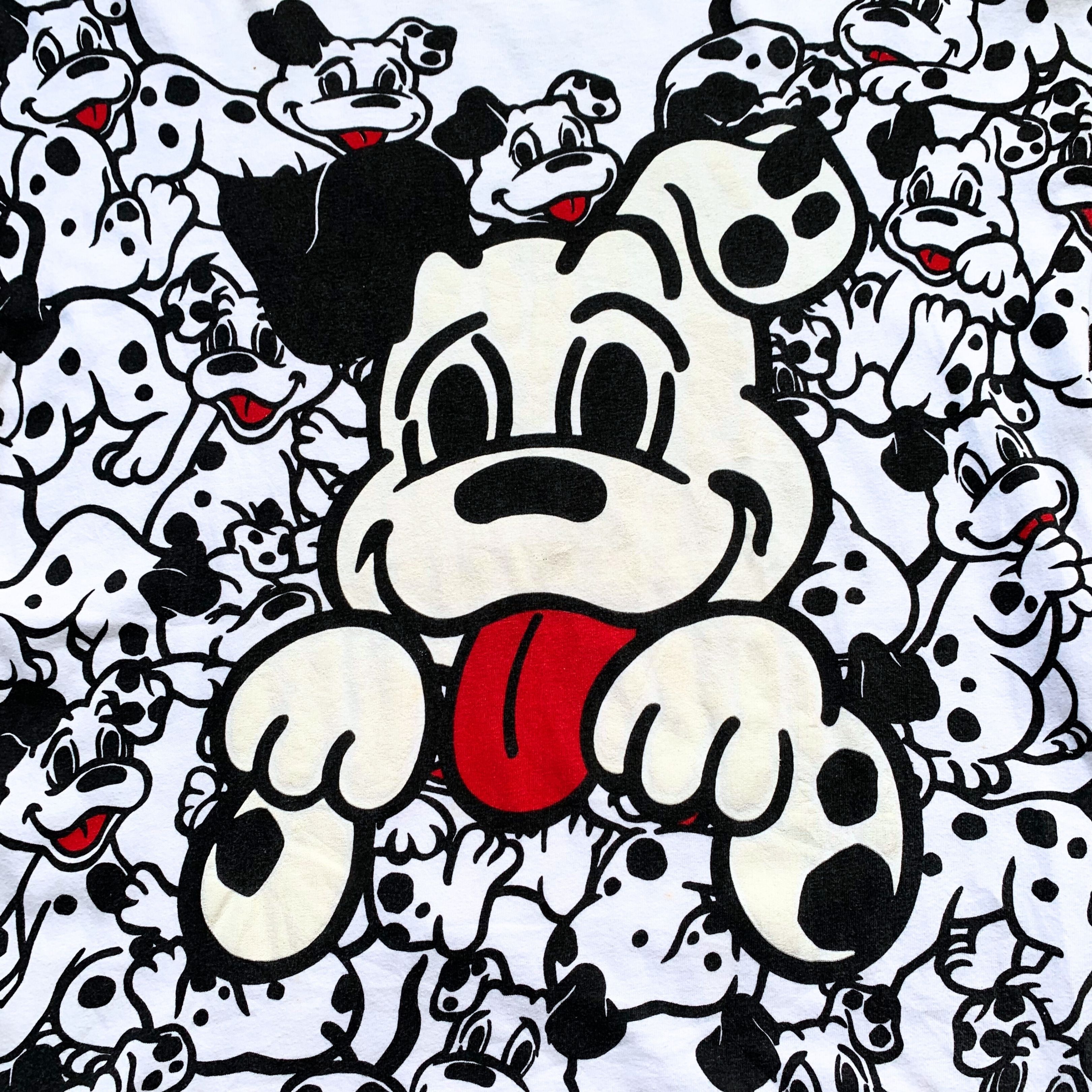 Vintage Vtg Rare 1990s 101 Dalmatian Disney Cartoon AOP Tee Size US XL / EU 56 / 4 - 3 Thumbnail